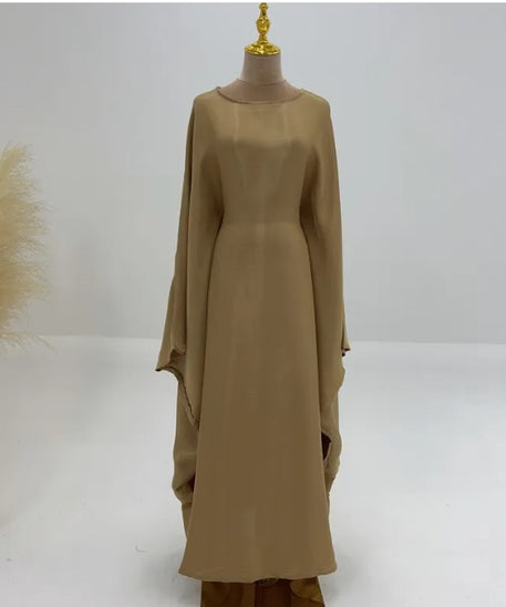 Abaya Muslim Evening Dress for Women – Luxury Butterfly Embellished Dubai & Turkey Style | 20 Colors