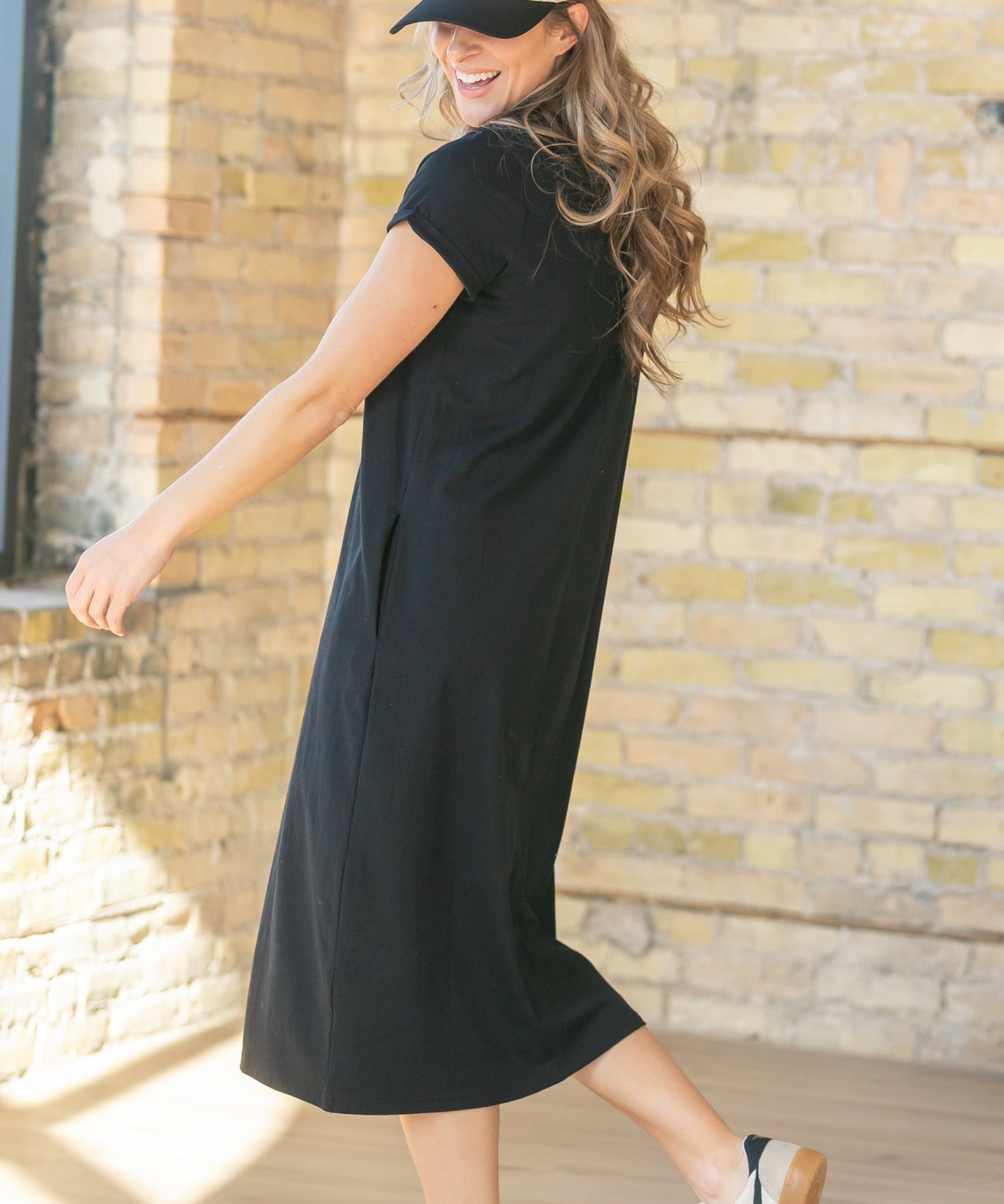 Finley V-neck T-shirt Dress