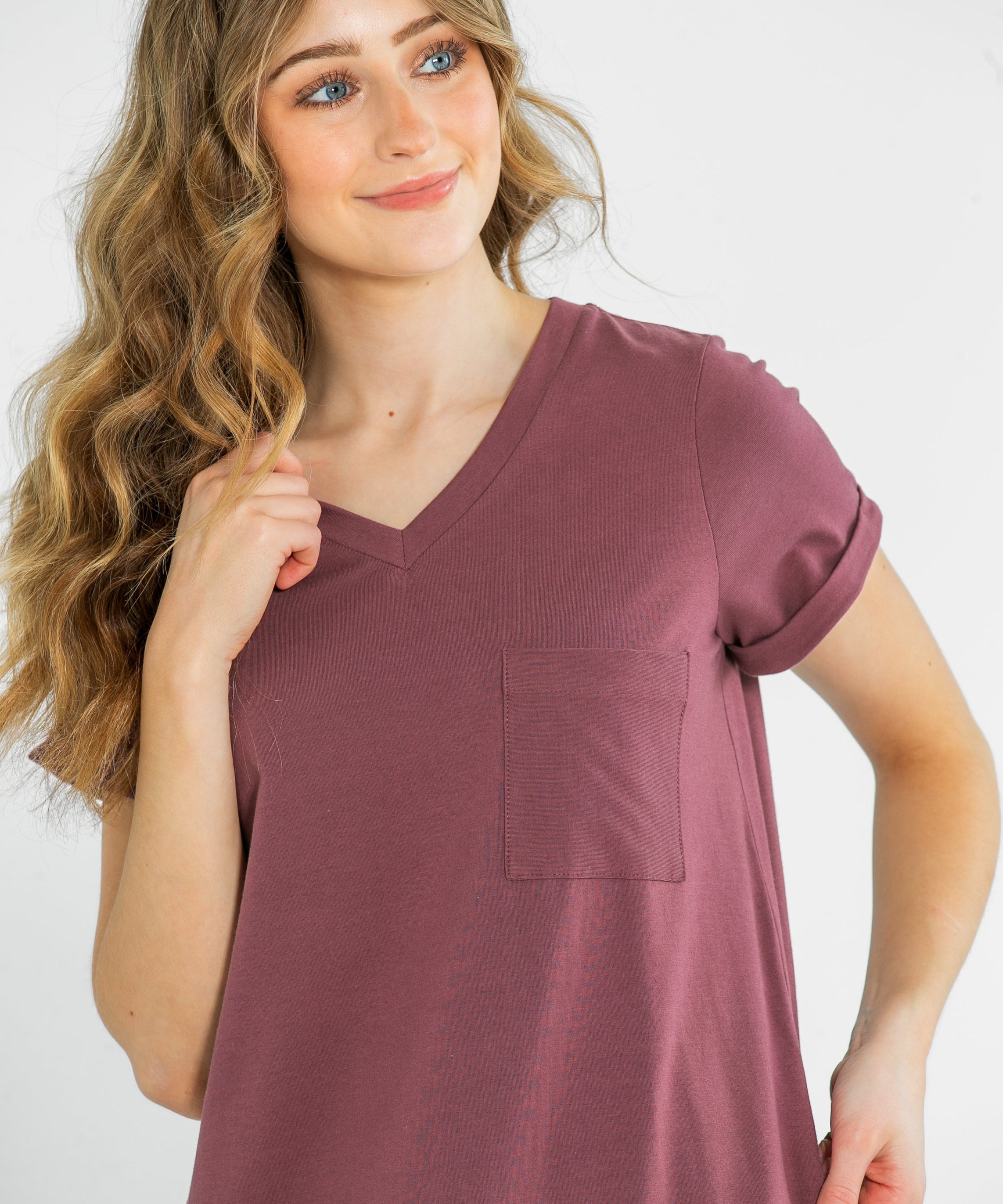 Finley V-neck T-shirt Dress