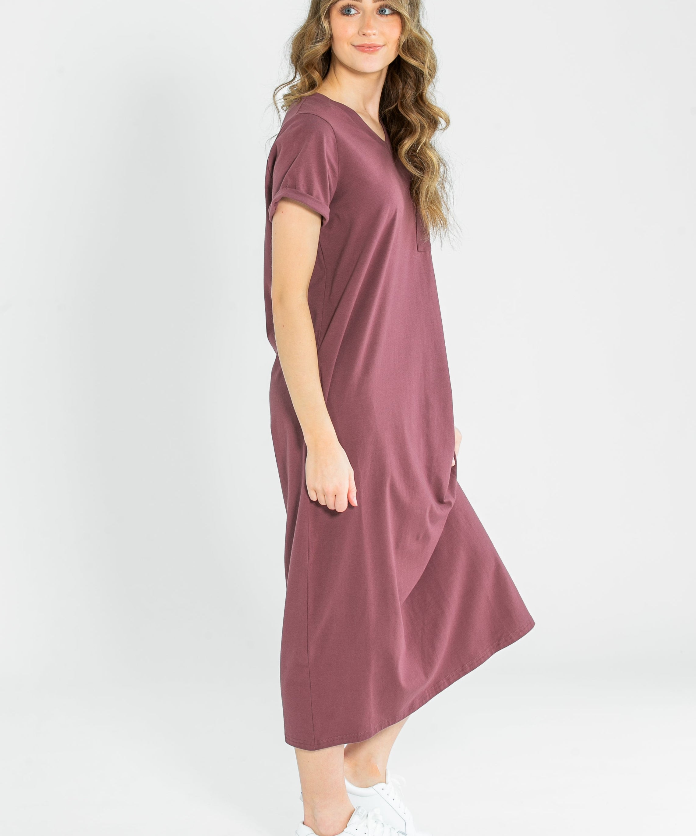 Finley V-neck T-shirt Dress
