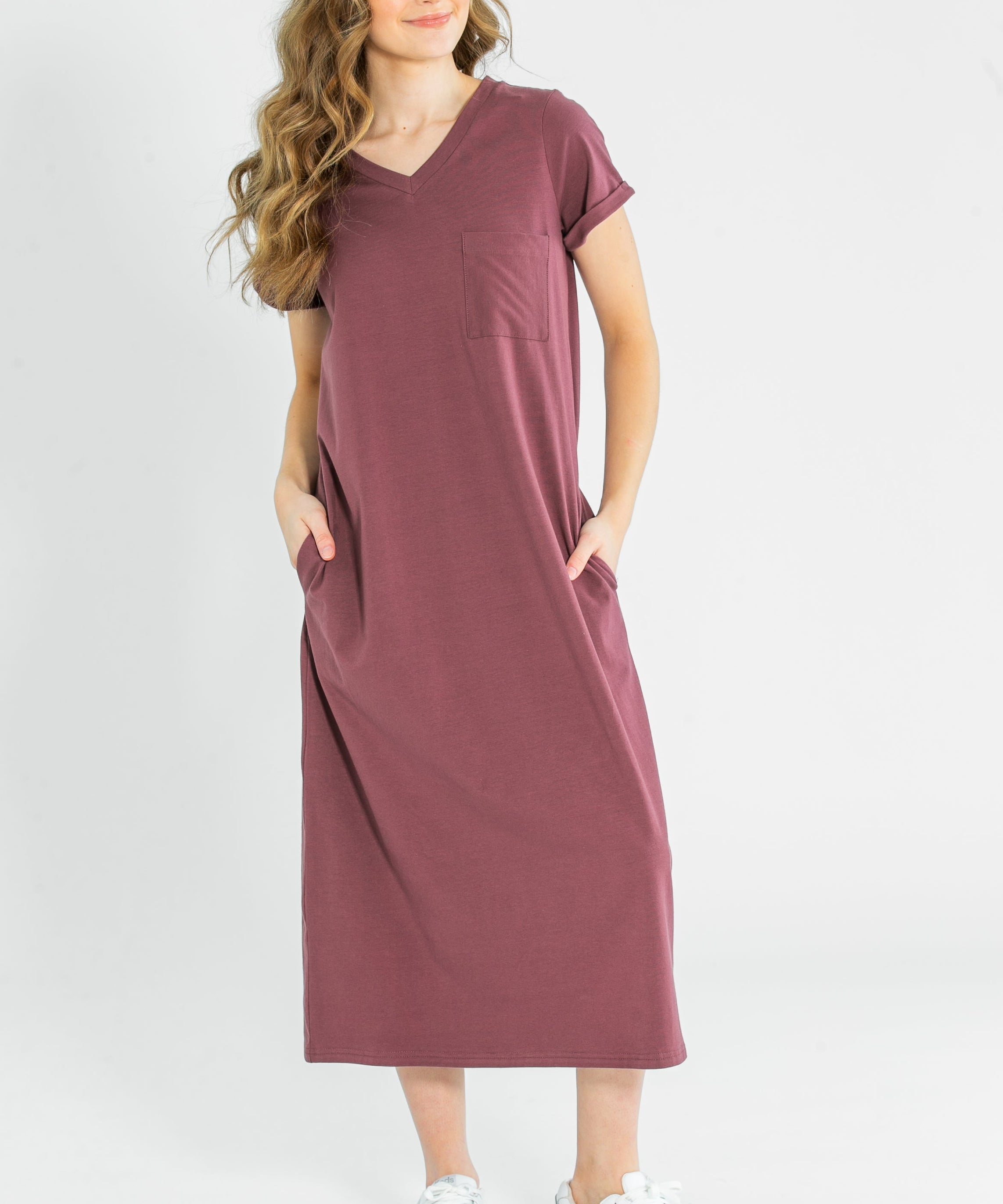 Finley V-neck T-shirt Dress
