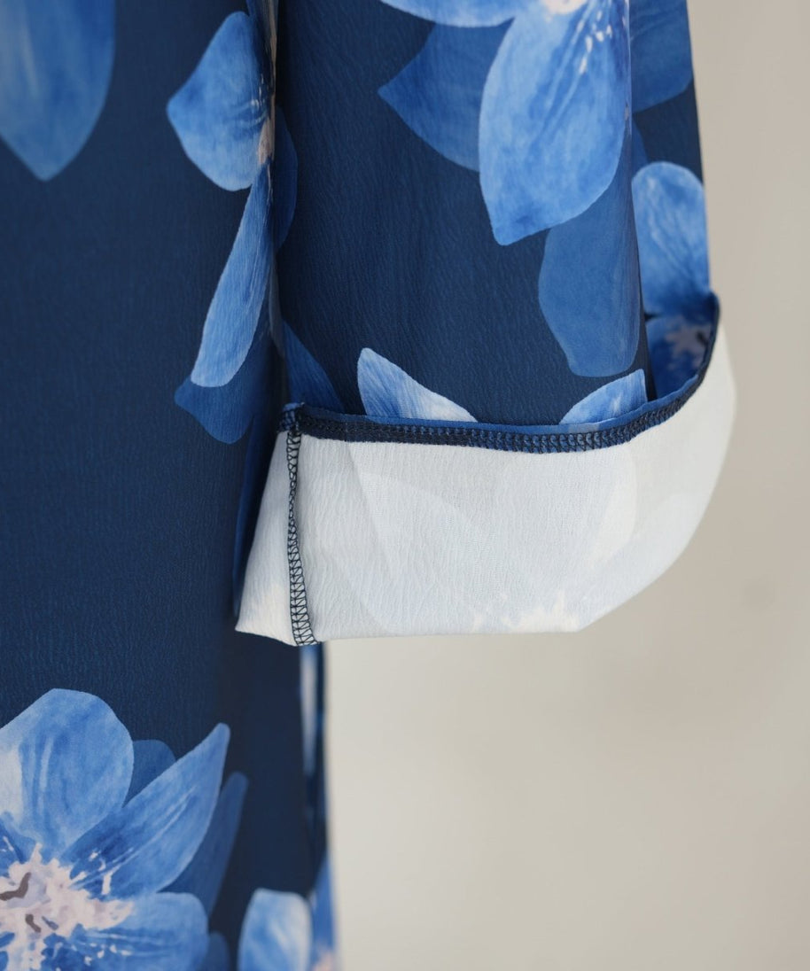 Floral Print Washed Crinkle Maxi Dress(MS437)