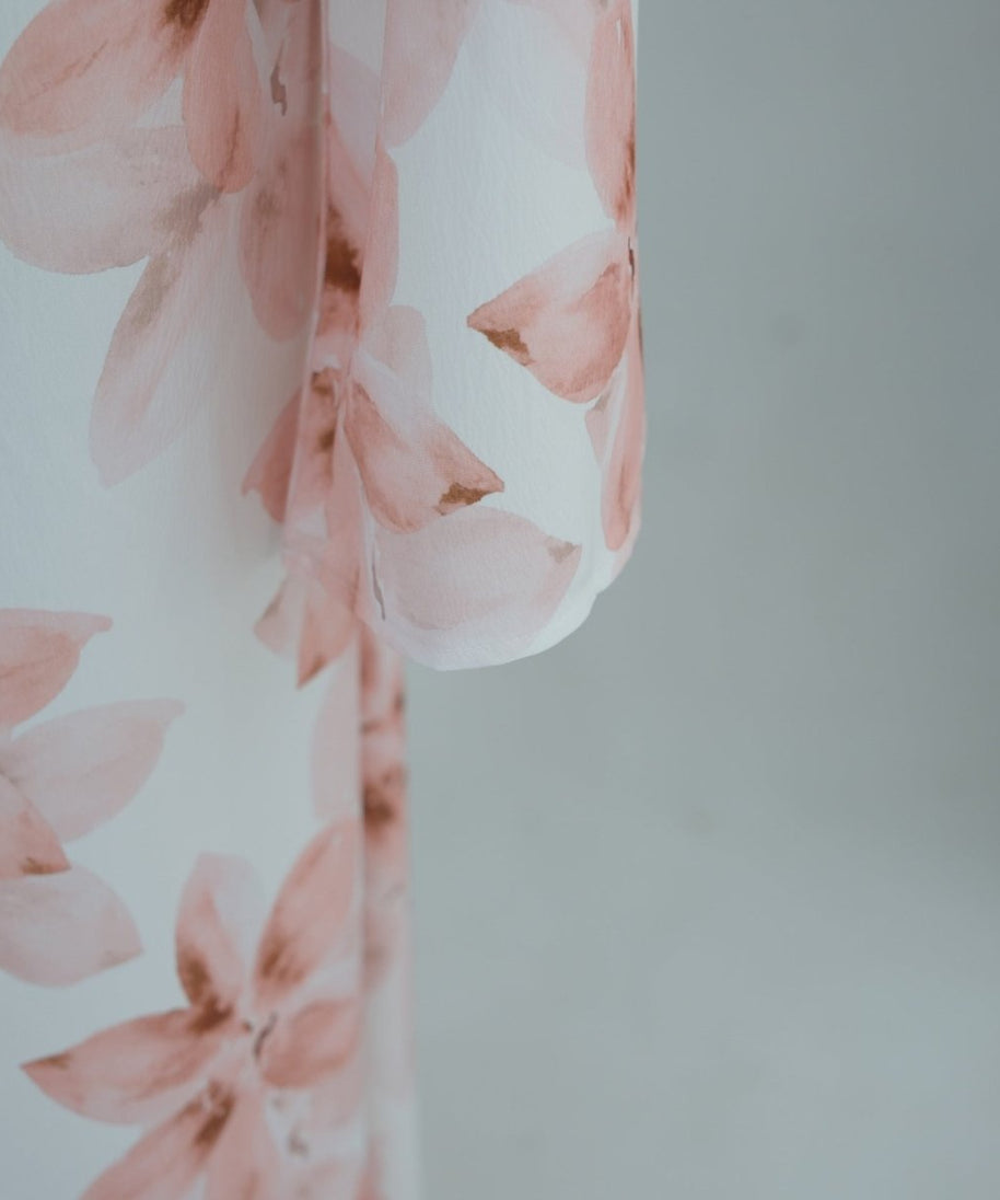 Floral Print Washed Crinkle Maxi Dress(MS437)