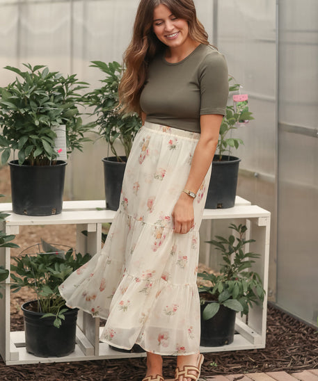 Helena Tiered Maxi Skirt - FINAL SALE