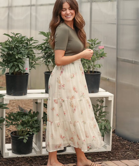 Helena Tiered Maxi Skirt - FINAL SALE