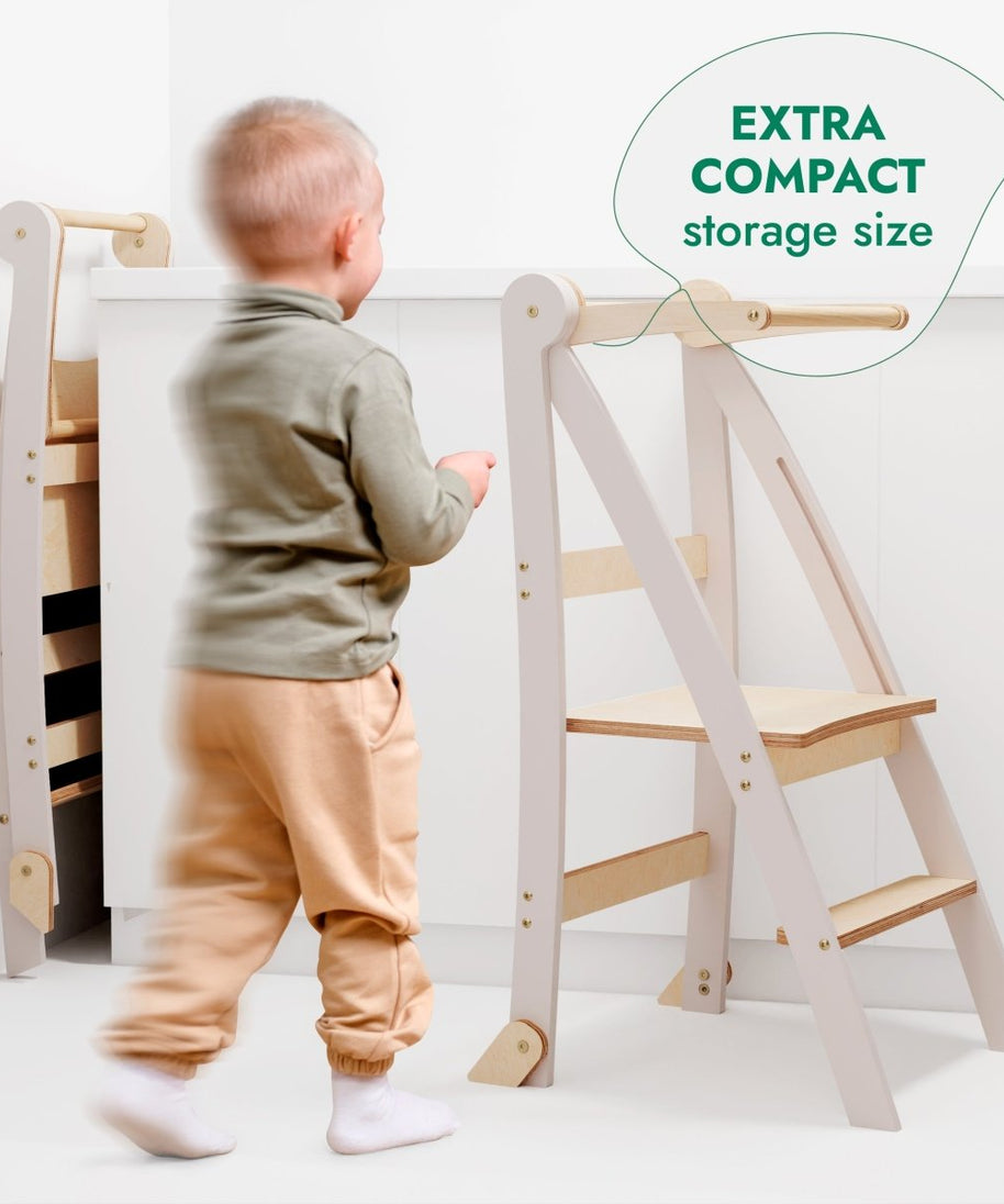 Helper Tower: A Multi-functional Foldable Step Stool for Kids