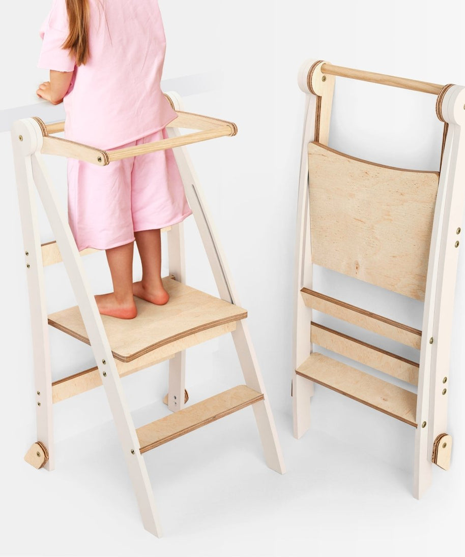 Helper Tower: A Multi-functional Foldable Step Stool for Kids