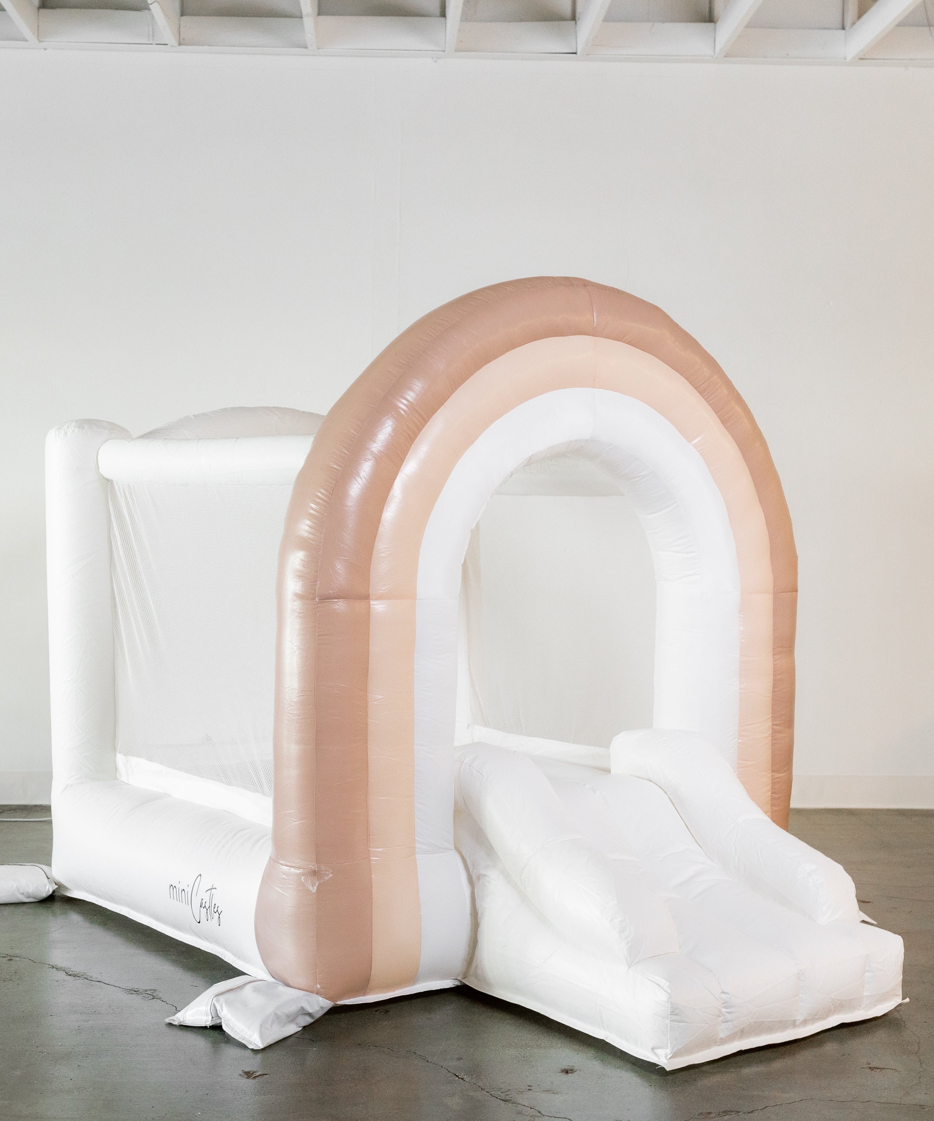 Mini Boho - Beige Rainbow Bounce House