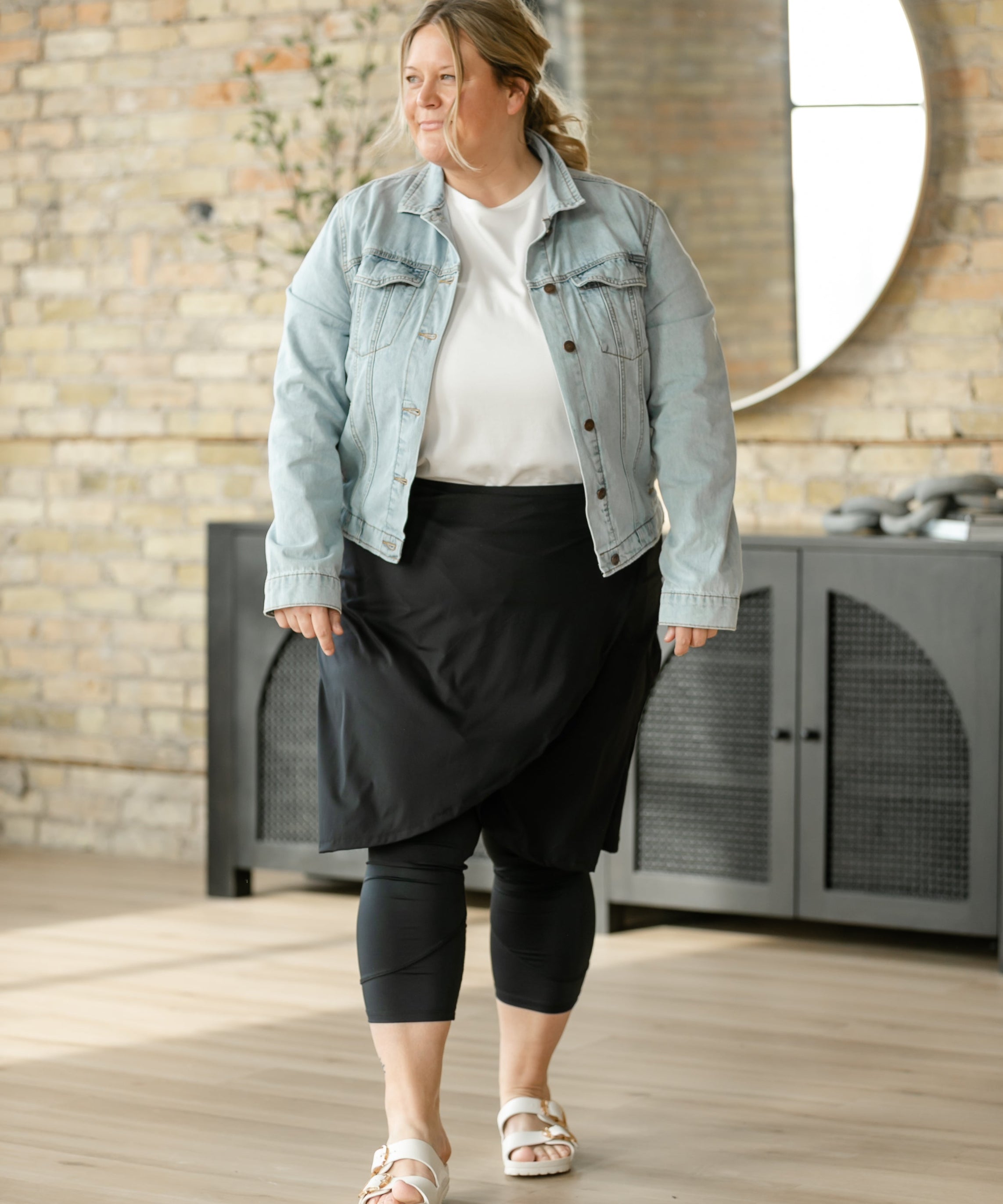 Lucille Tulip Hem Leggings Skirt
