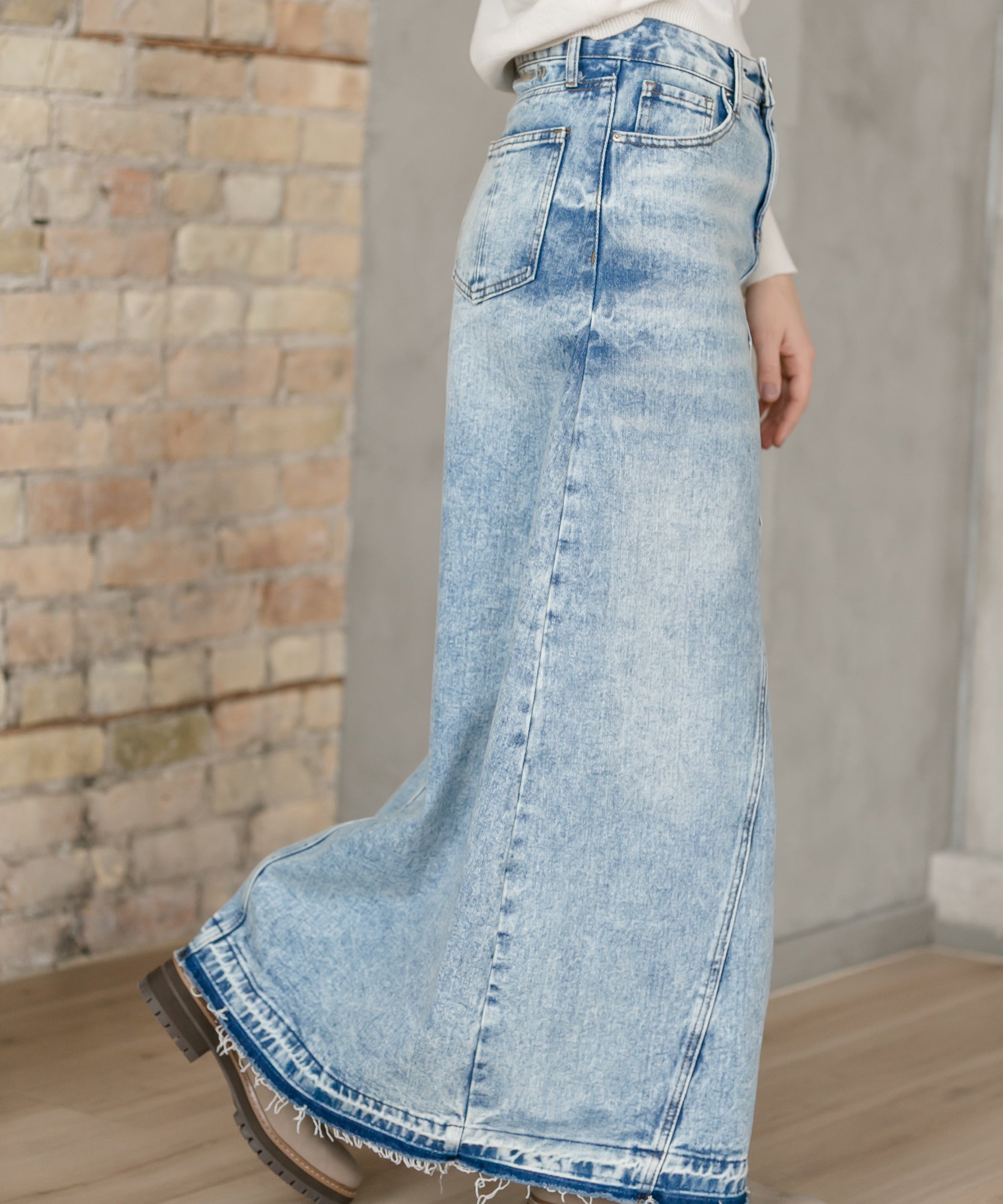 Mina Denim Maxi Skirt