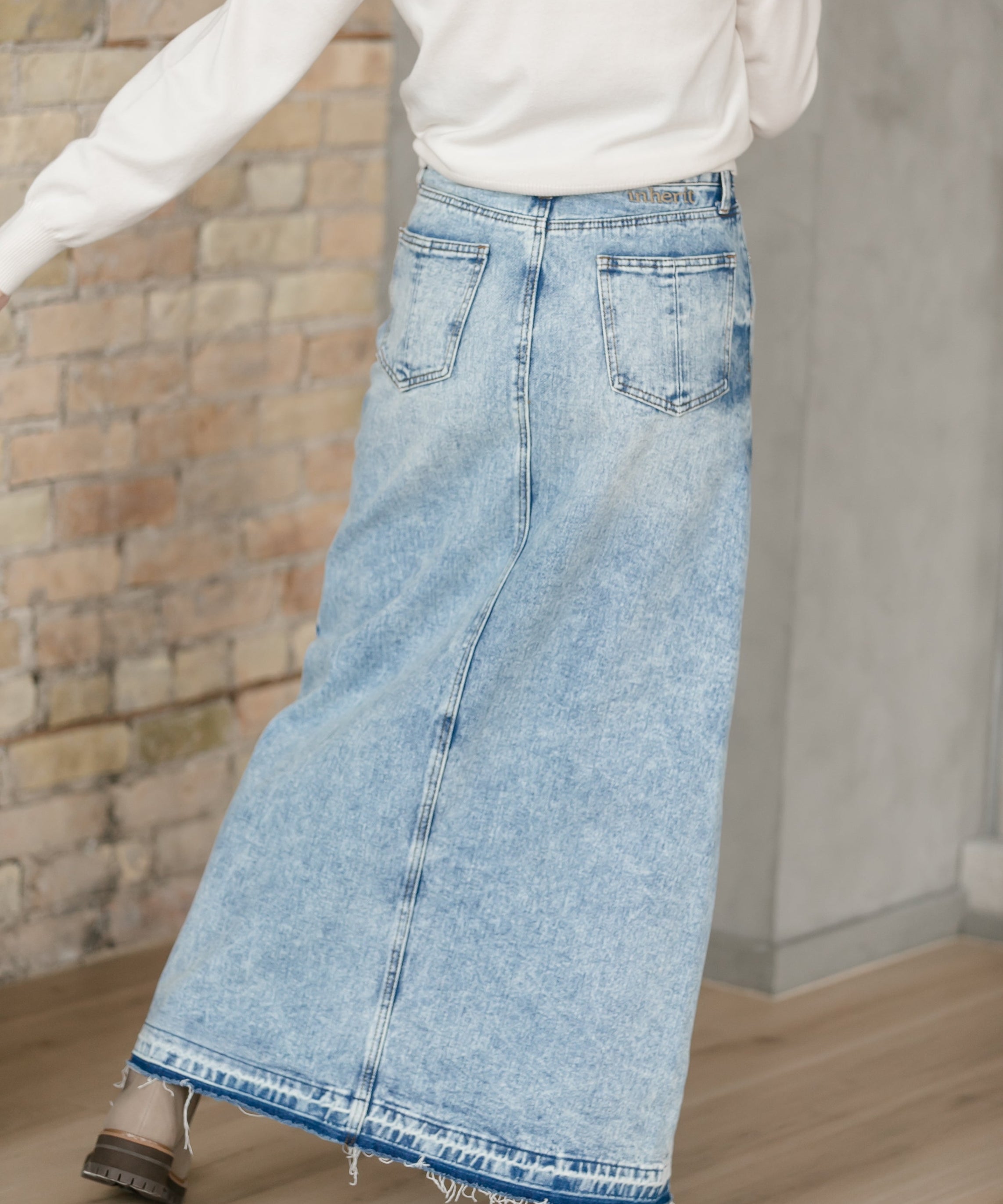 Mina Denim Maxi Skirt