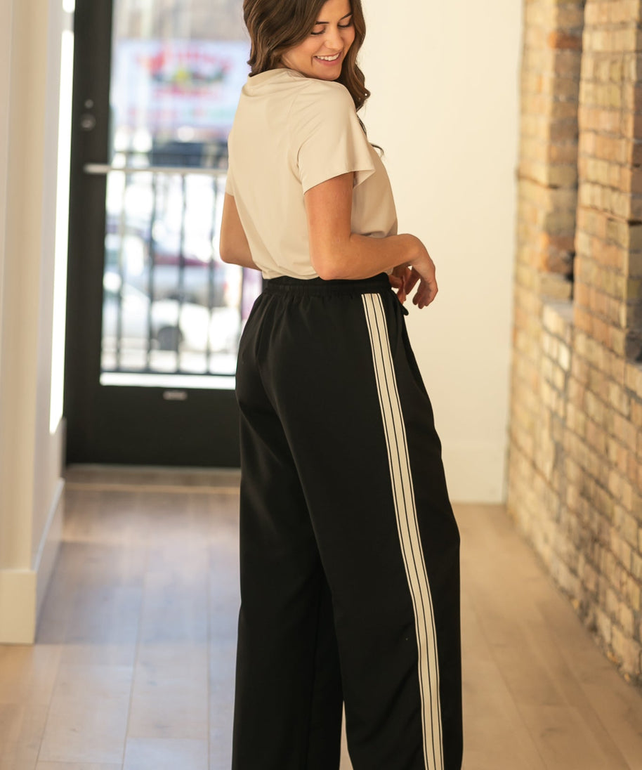 Nina Wide Leg Track Pants