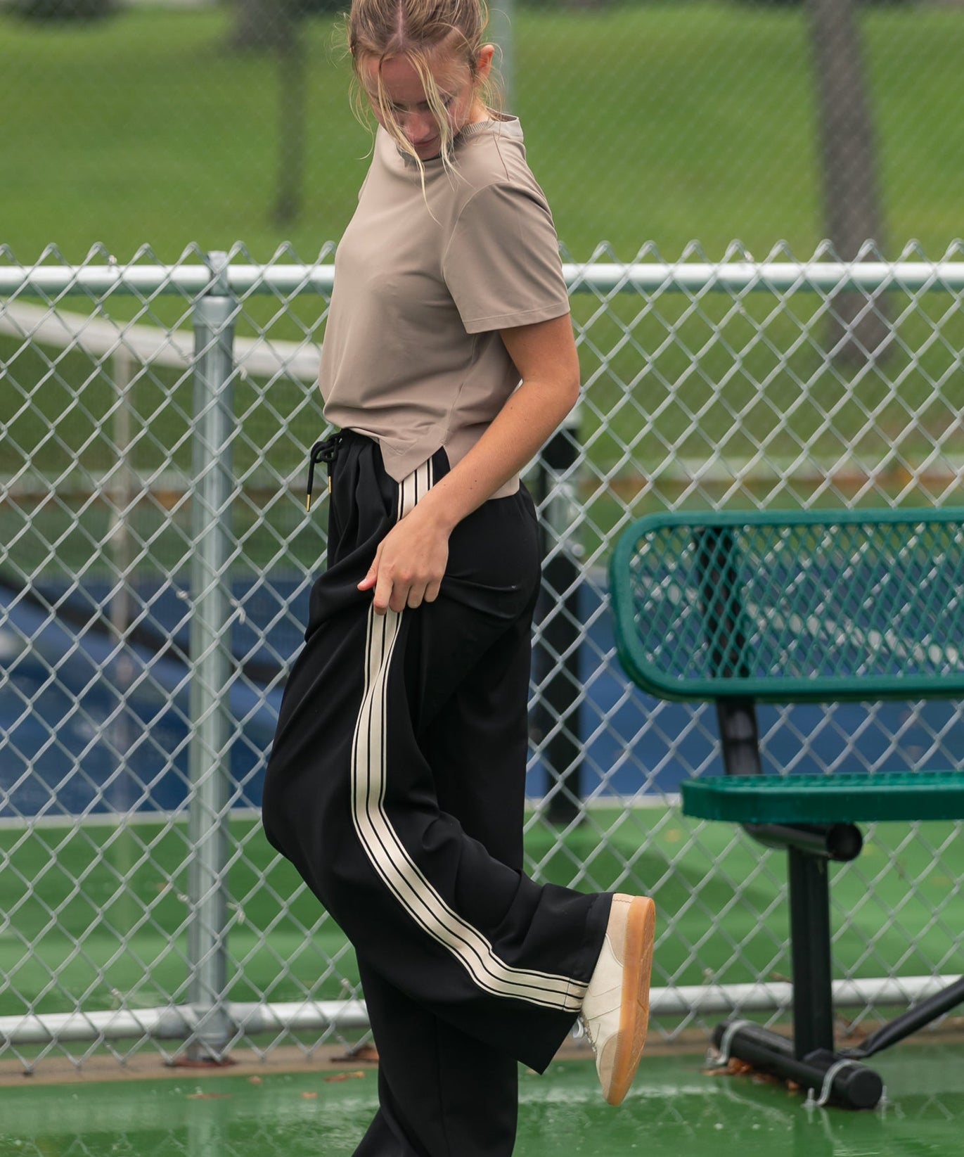 Nina Wide Leg Track Pants