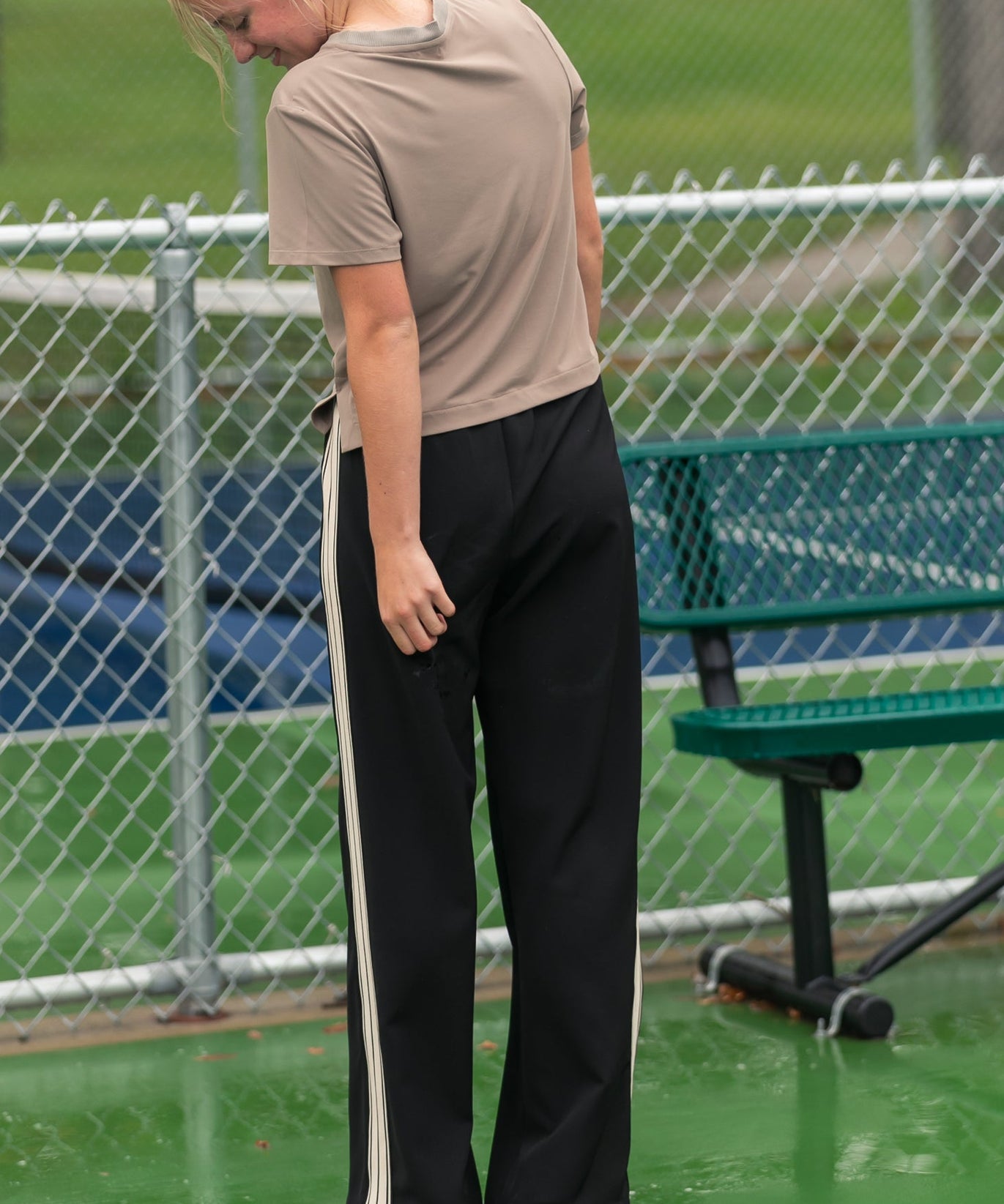 Nina Wide Leg Track Pants