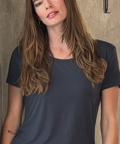 Women’s Bamboo Lounge Set - Lounge T-Shirt + Lounge Shorts