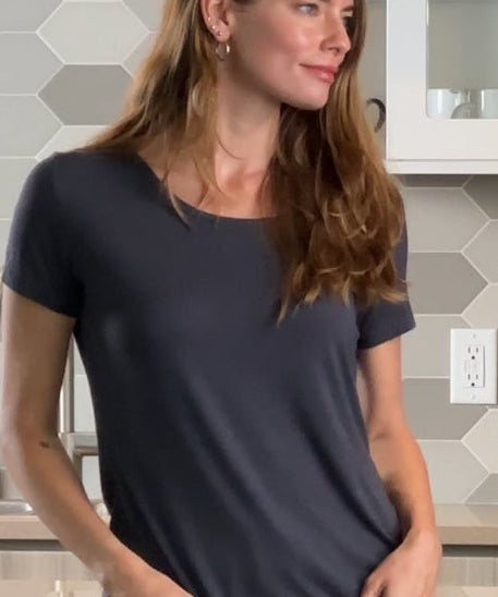 Women’s Bamboo Lounge Set - Lounge T-Shirt + Lounge Shorts