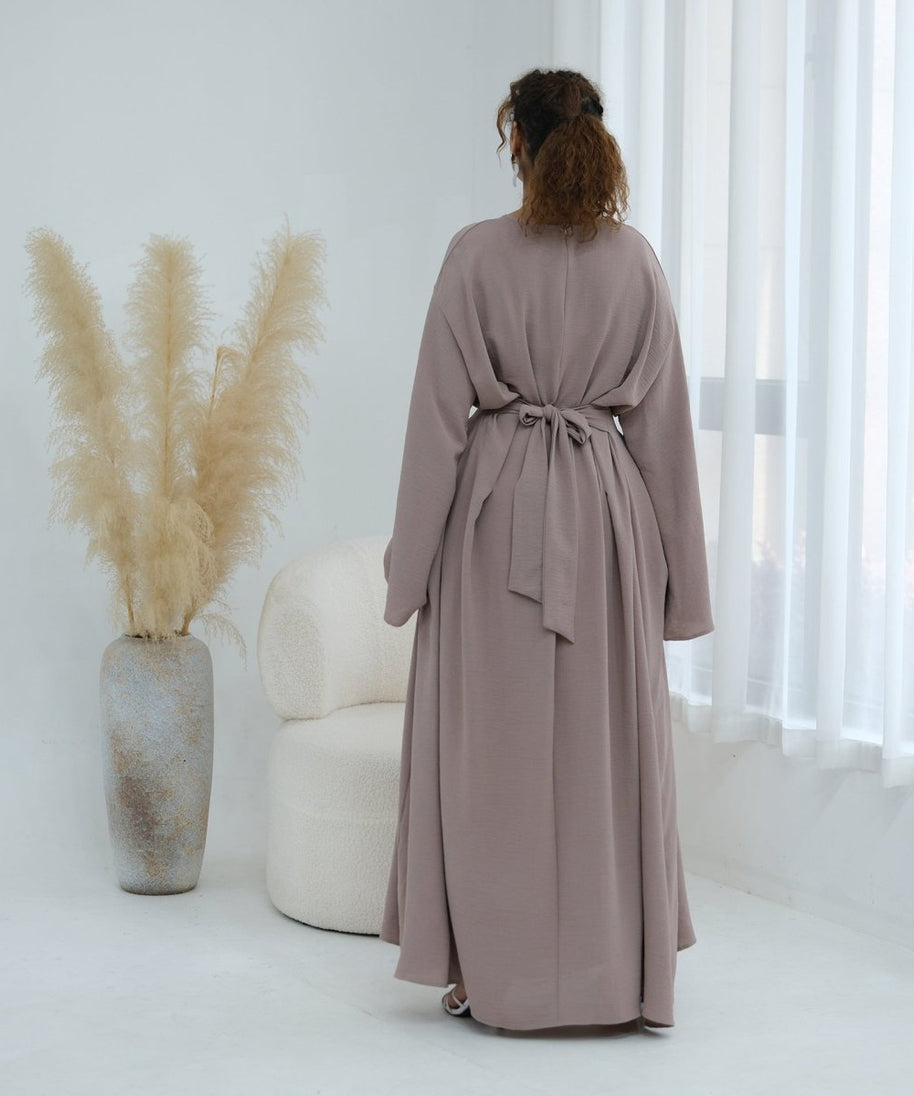 Pleated Batwing Sleeve Maxi Dress(MS453)