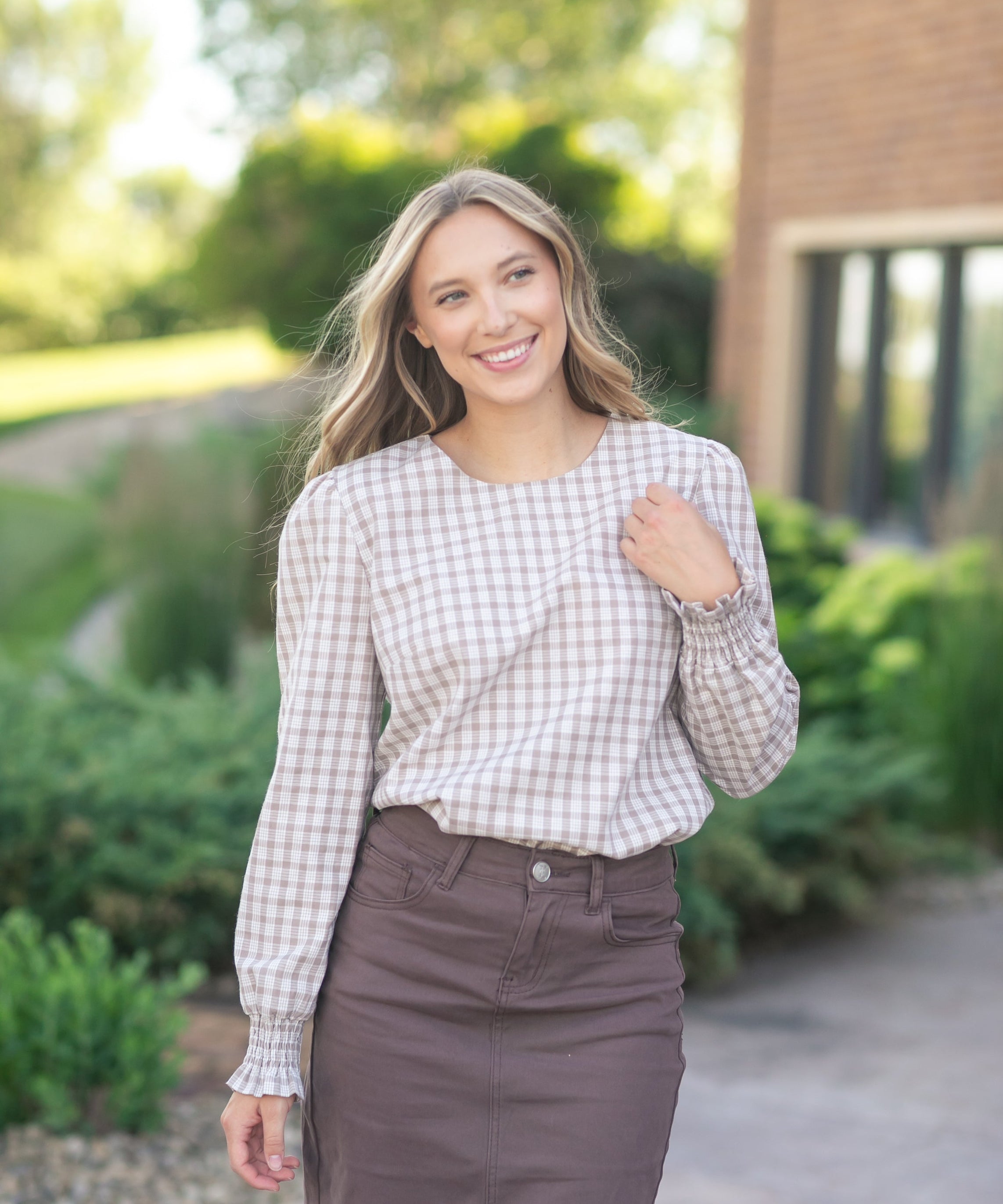 Blake Cinched Sleeve Blouse