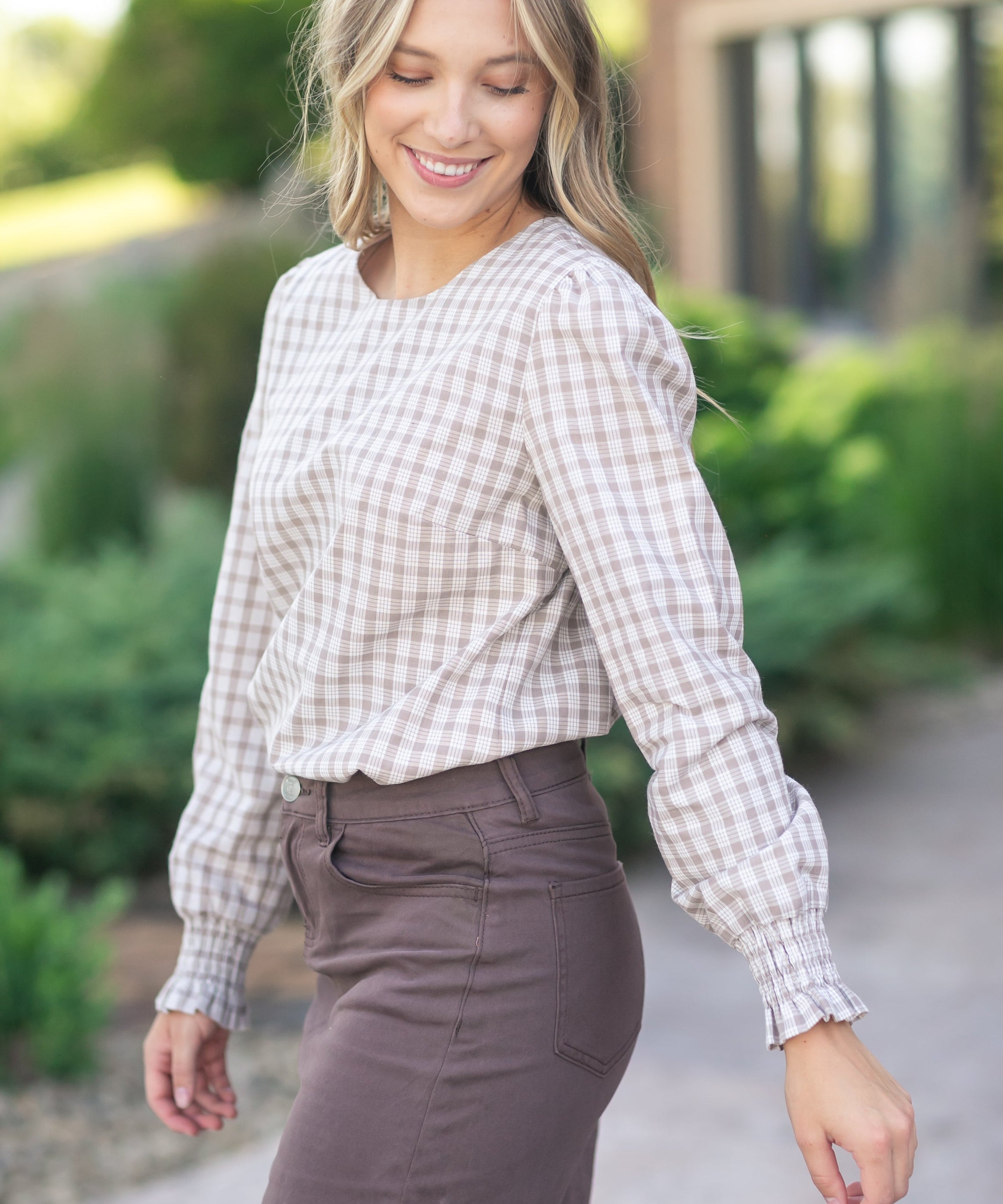Blake Cinched Sleeve Blouse