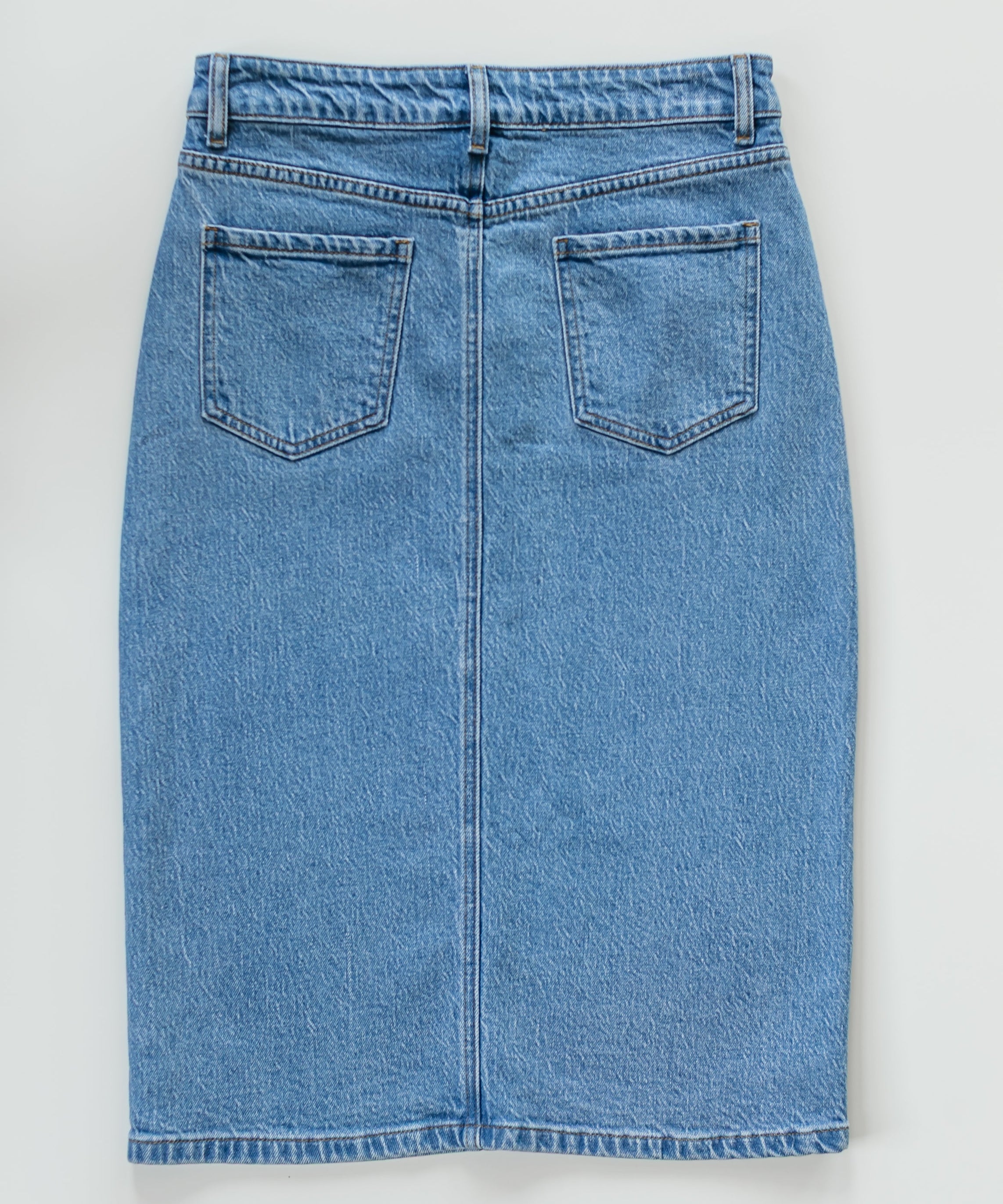 Remi Denim Classic Wash Midi Skirt