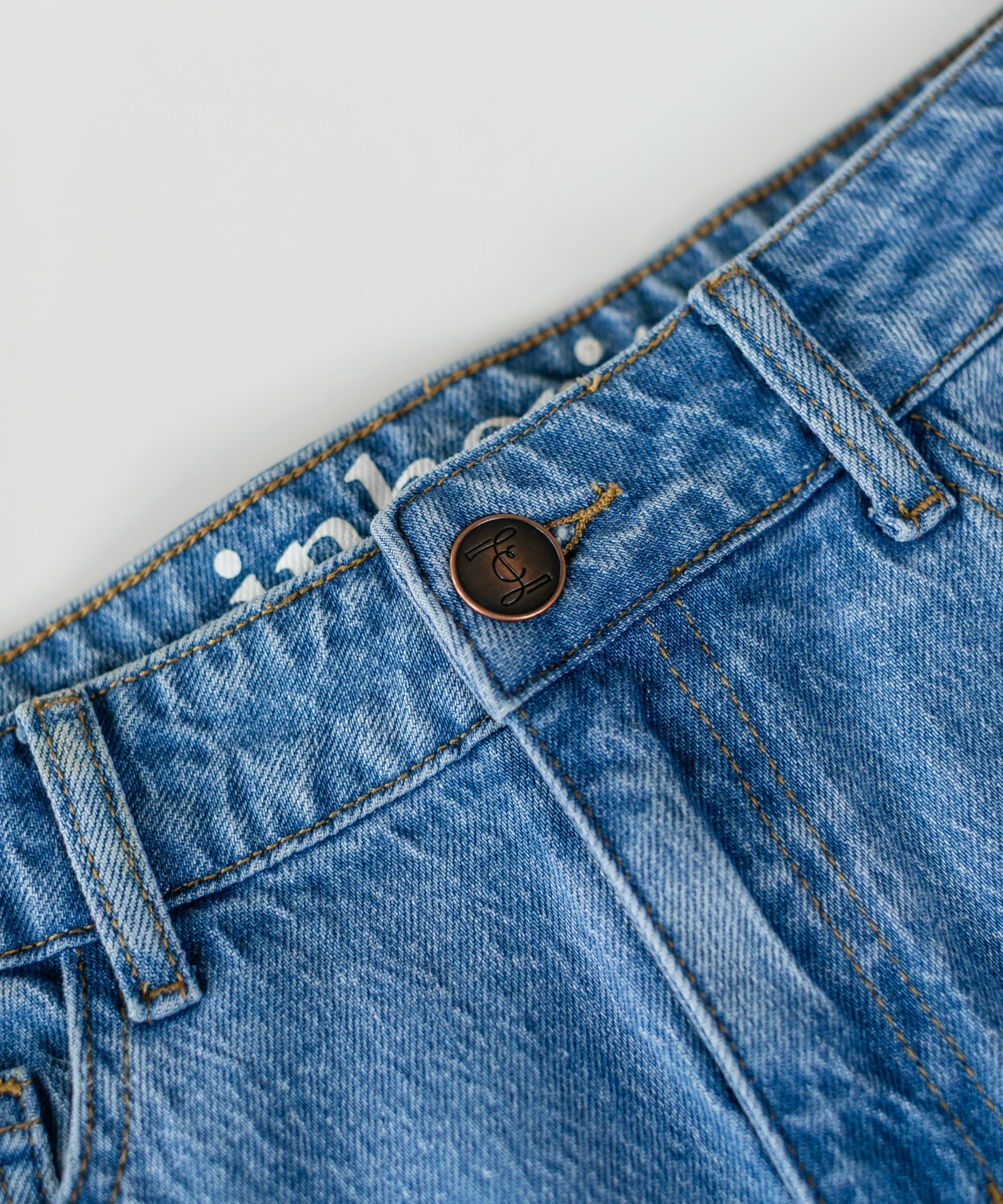 Remi Denim Classic Wash Midi Skirt