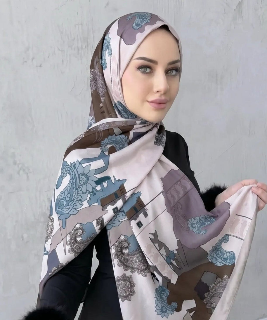 Printed Hijab Scarf(MH239)