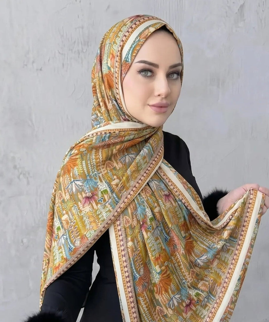 Printed Hijab Scarf(MH239)