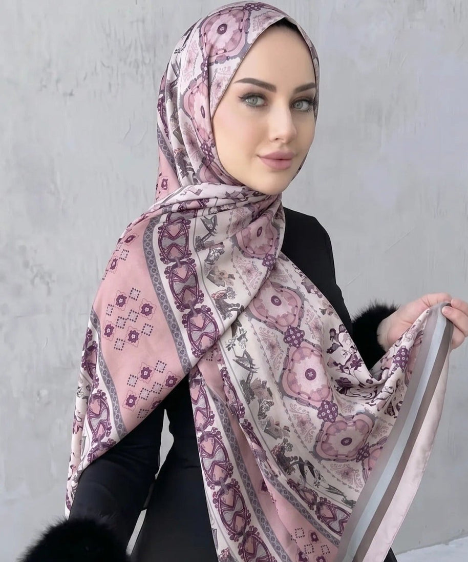 Printed Hijab Scarf(MH239)