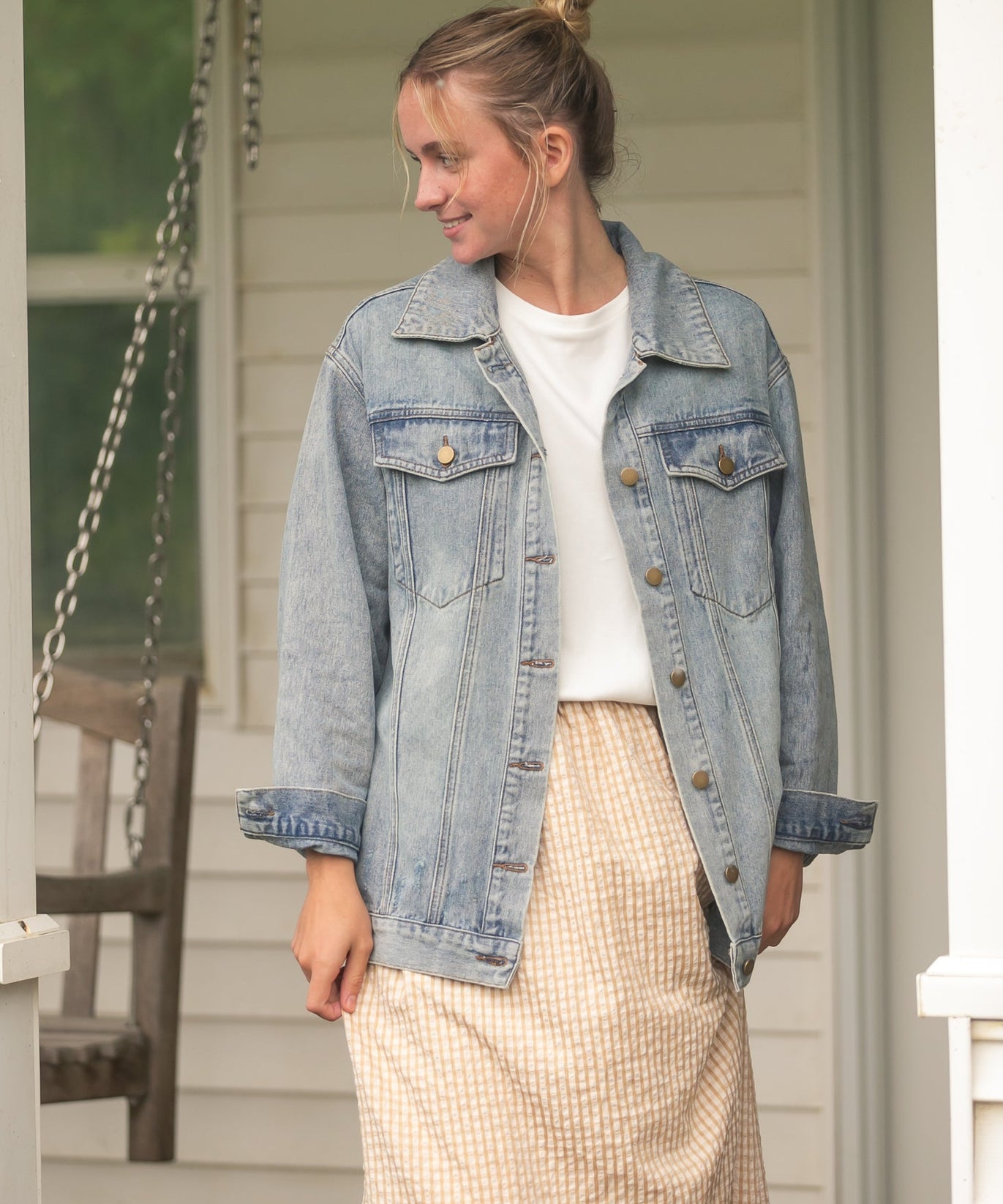 Rayne Modern Gingham Maxi Skirt