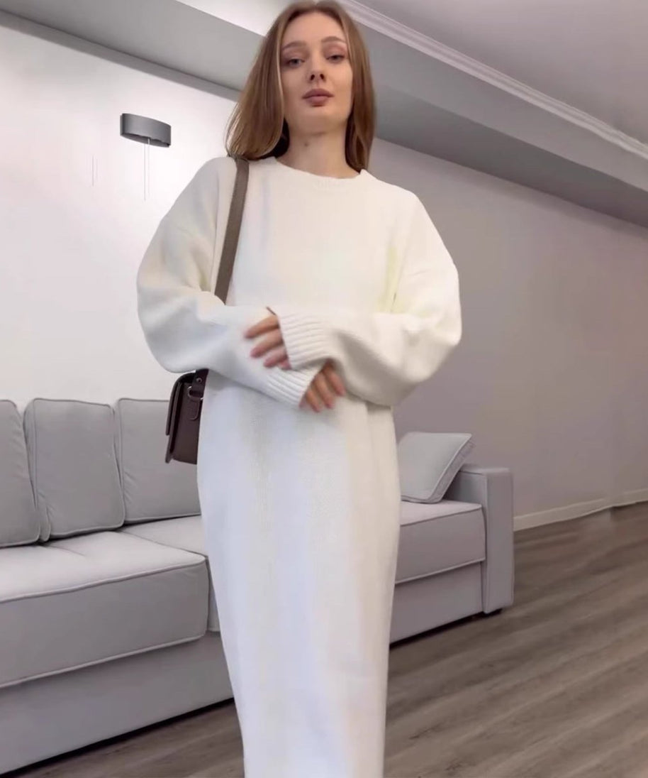 Ribbed Knit Maxi Dress(MS443)