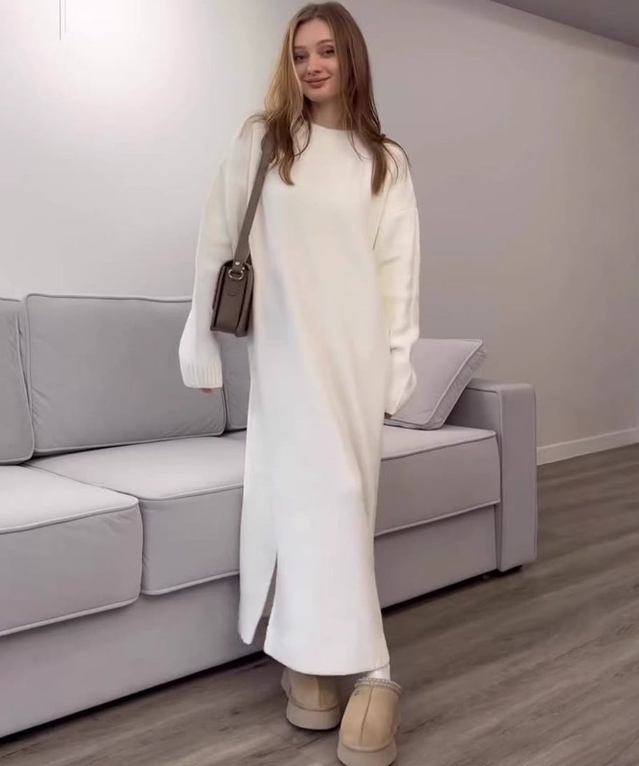 Ribbed Knit Maxi Dress(MS443)