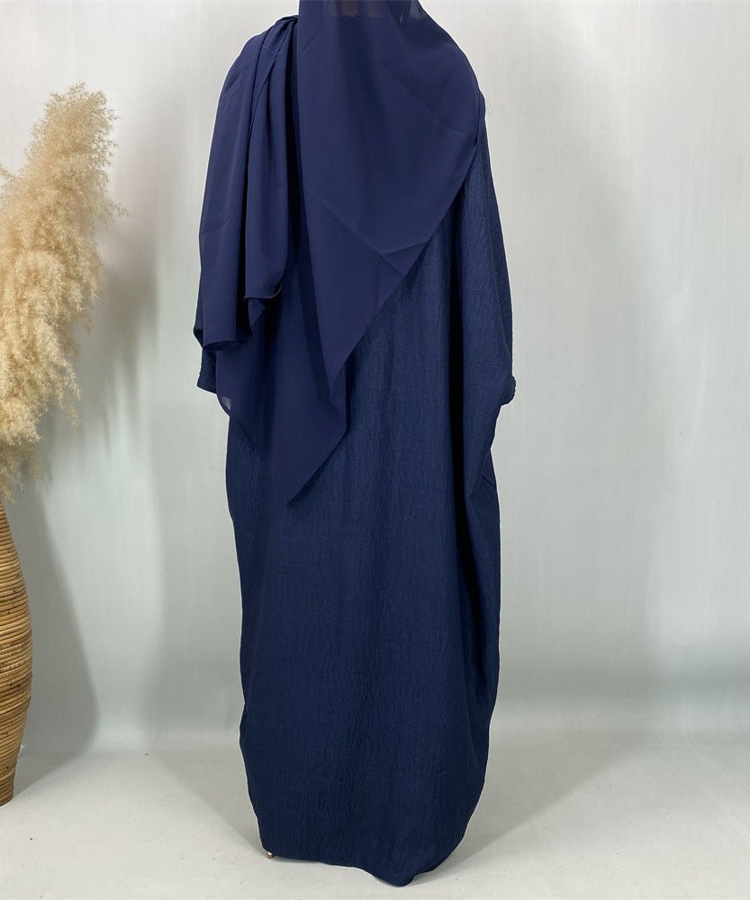 Ruched Drawstring Batwing Top & Wide-Leg Trousers Co-ord Set(MS478)
