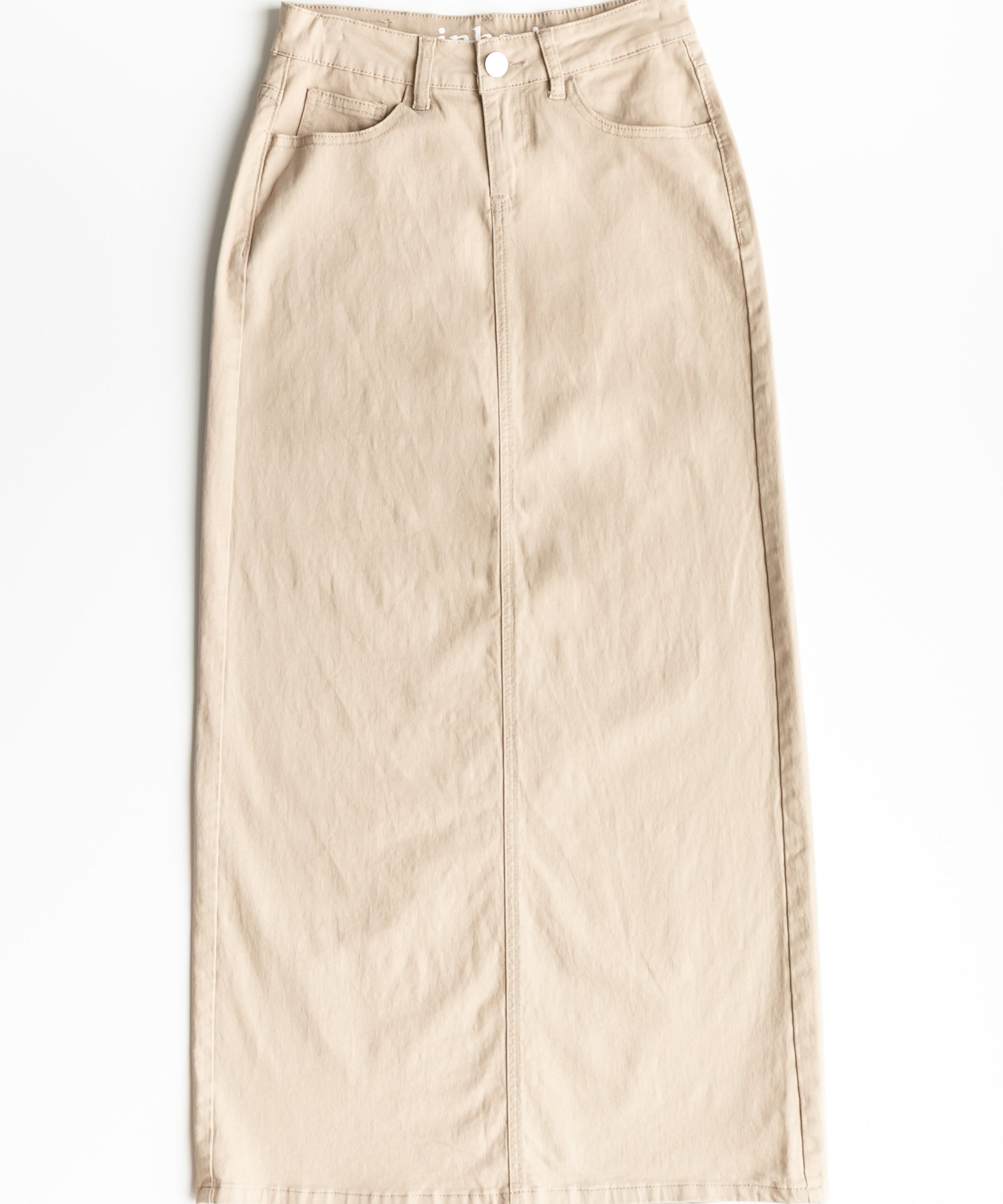 Stella Simply Taupe Denim Maxi Skirt