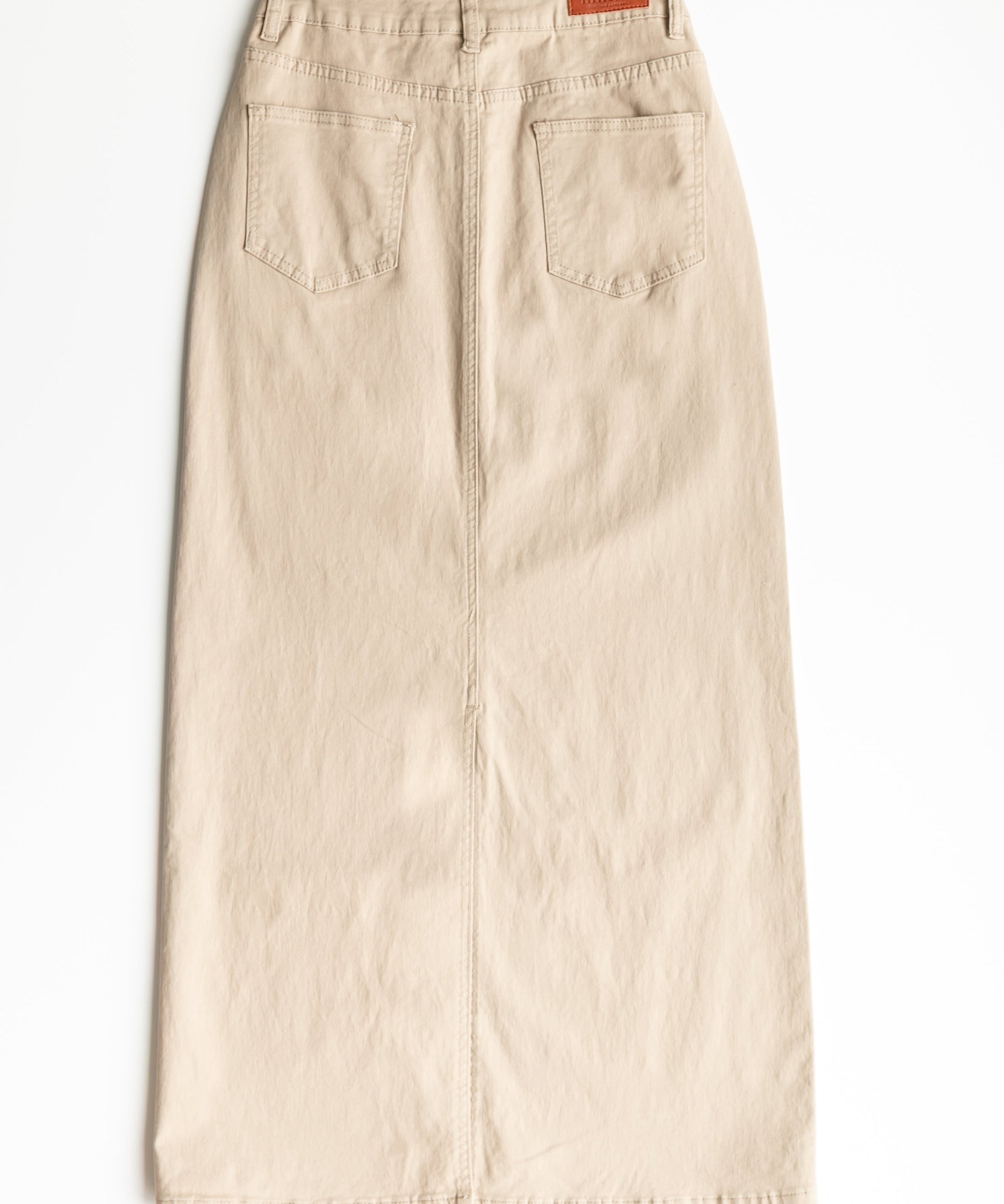 Stella Simply Taupe Denim Maxi Skirt