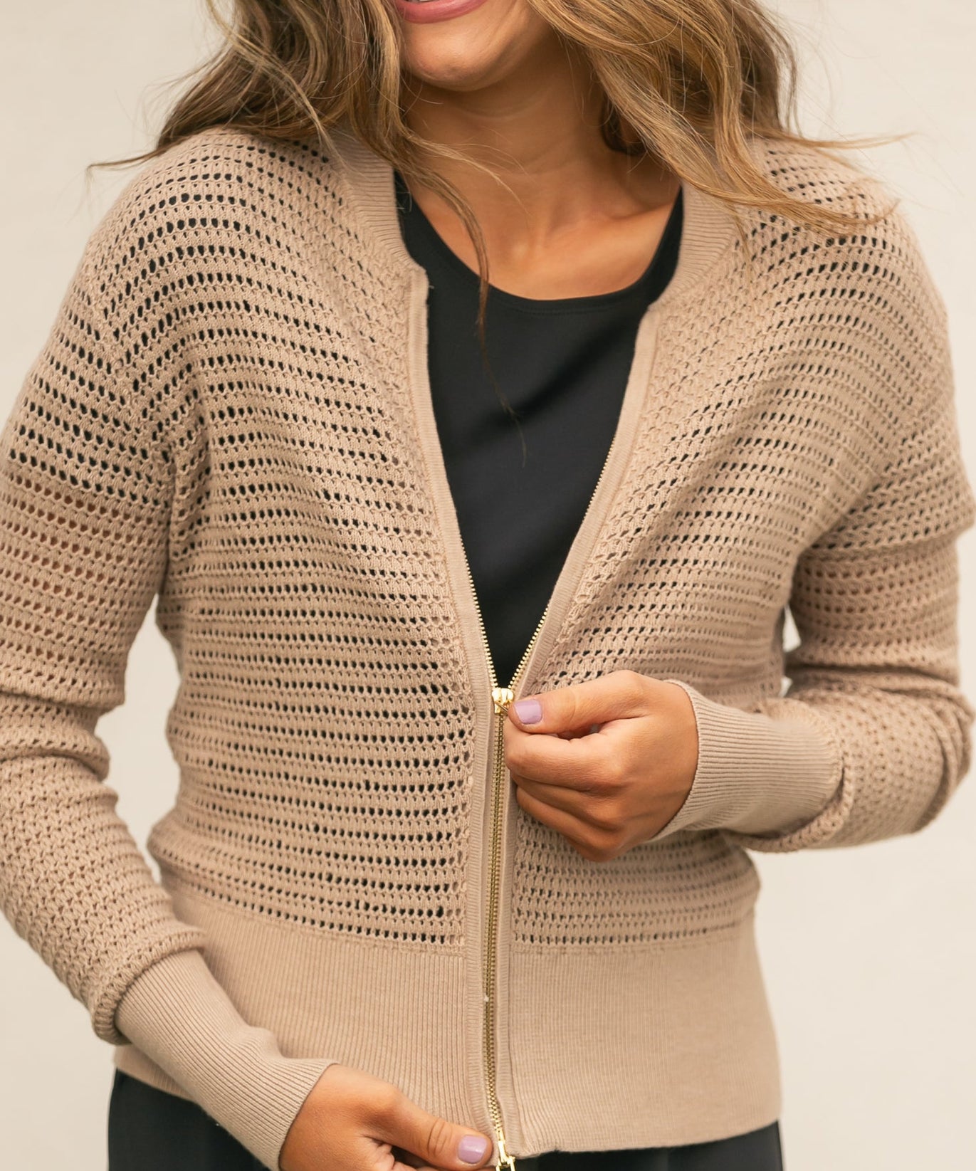 Tate Crochet Open Knit Cardigan