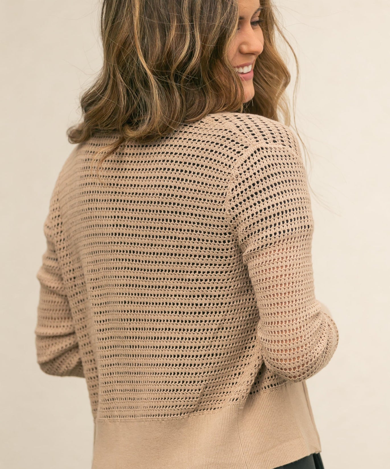 Tate Crochet Open Knit Cardigan