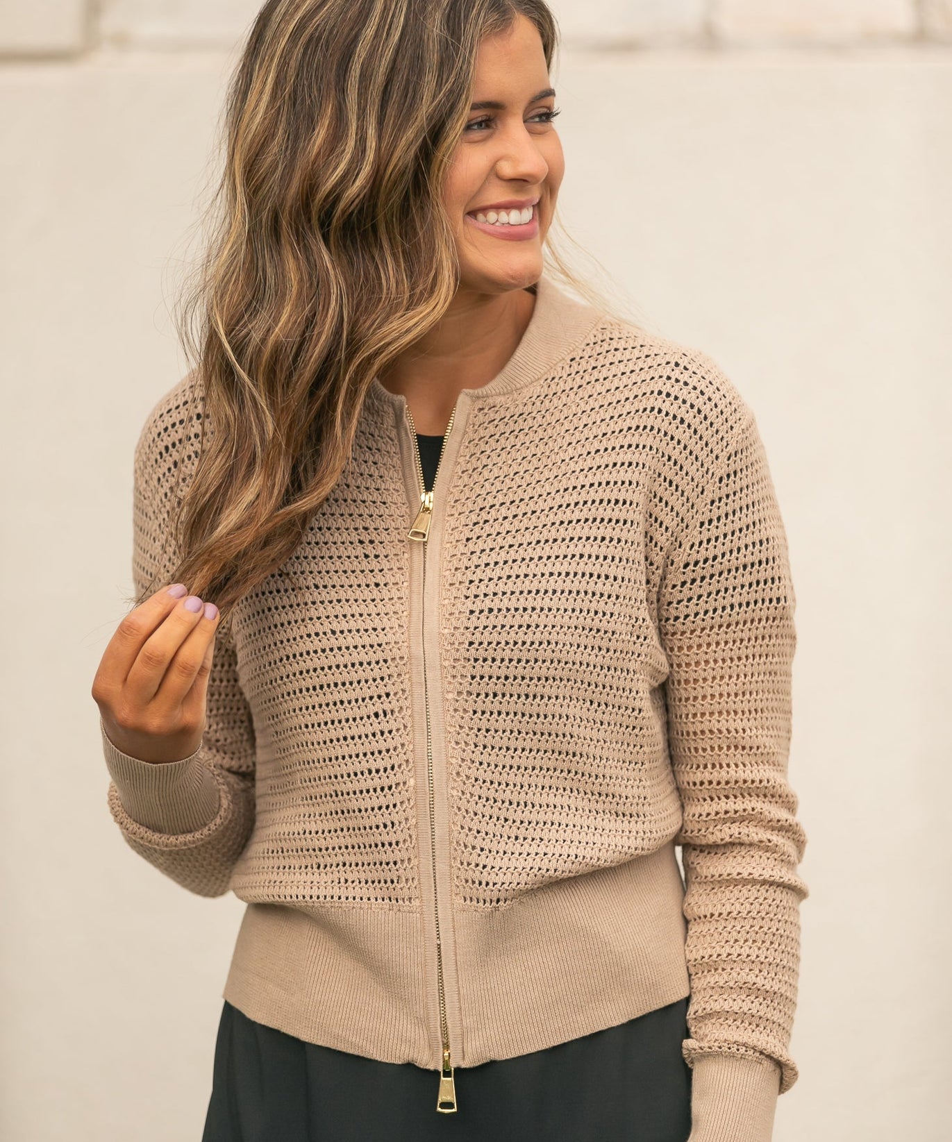 Tate Crochet Open Knit Cardigan