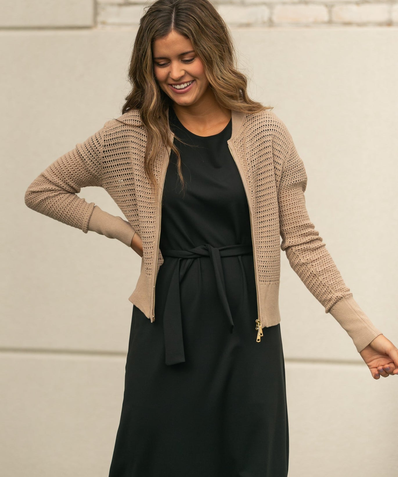 Tate Crochet Open Knit Cardigan
