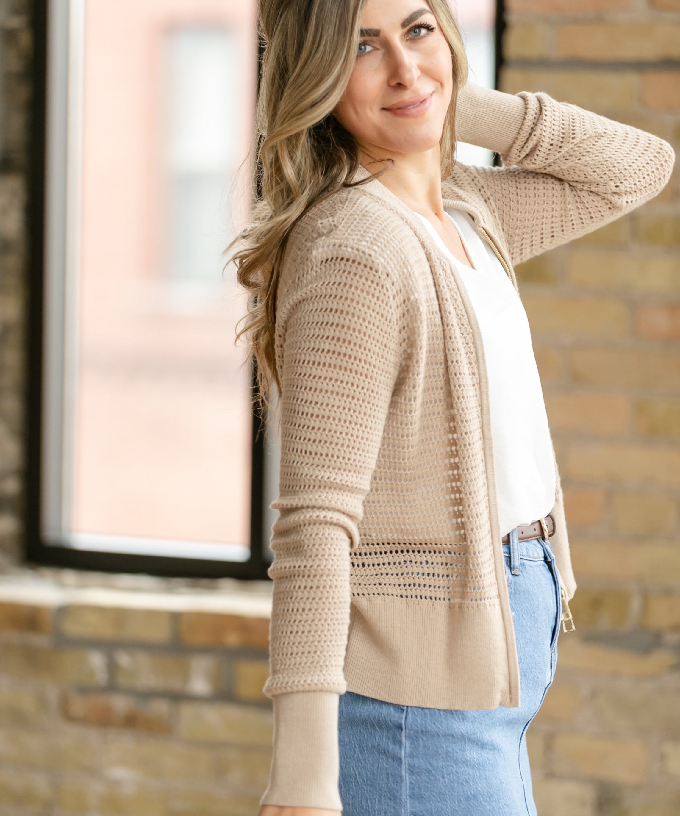 Tate Crochet Open Knit Cardigan