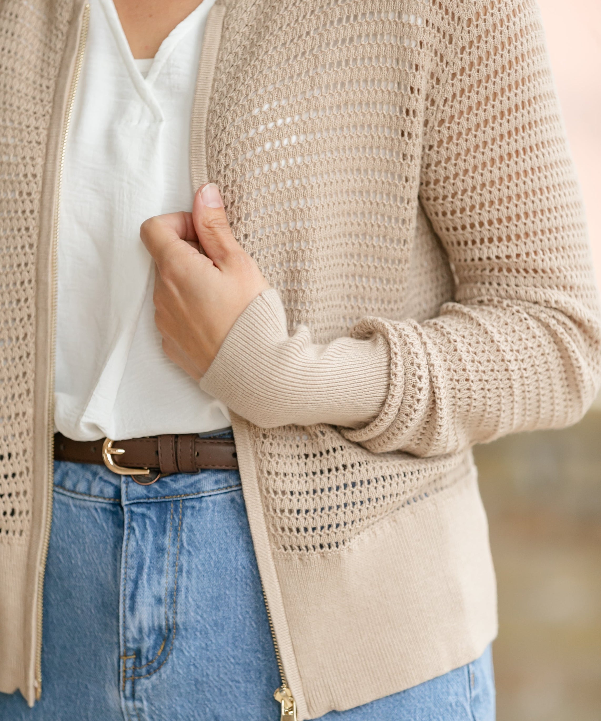Tate Crochet Open Knit Cardigan