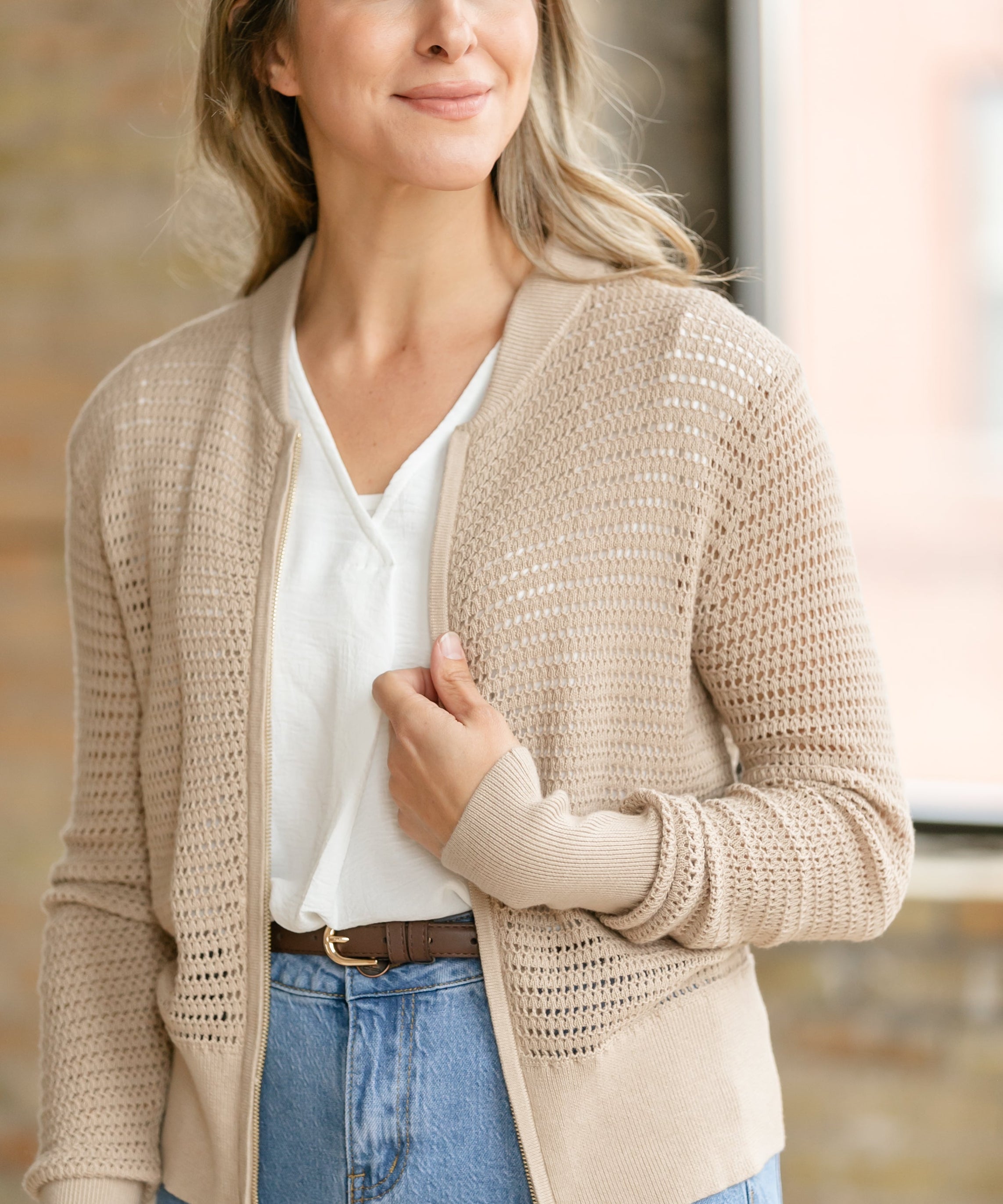 Tate Crochet Open Knit Cardigan