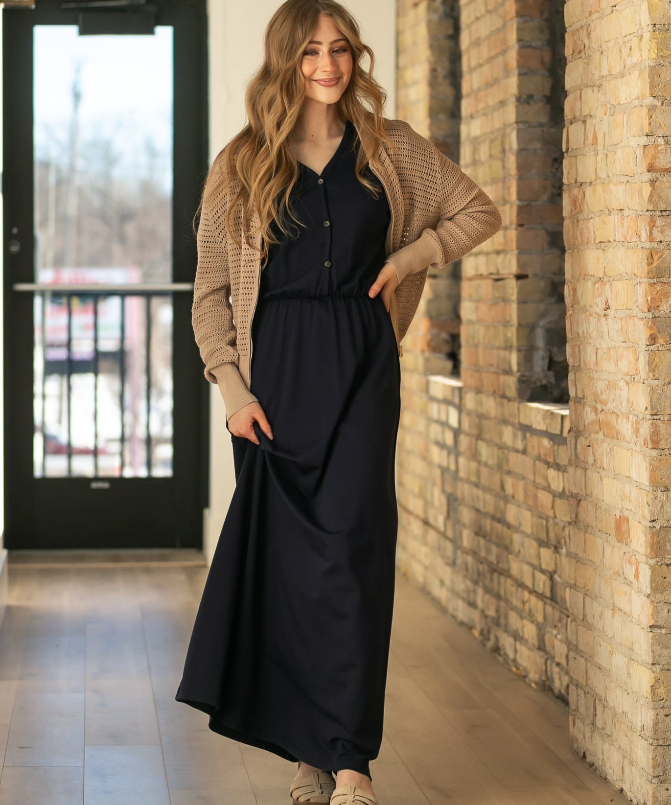Tate Crochet Open Knit Cardigan