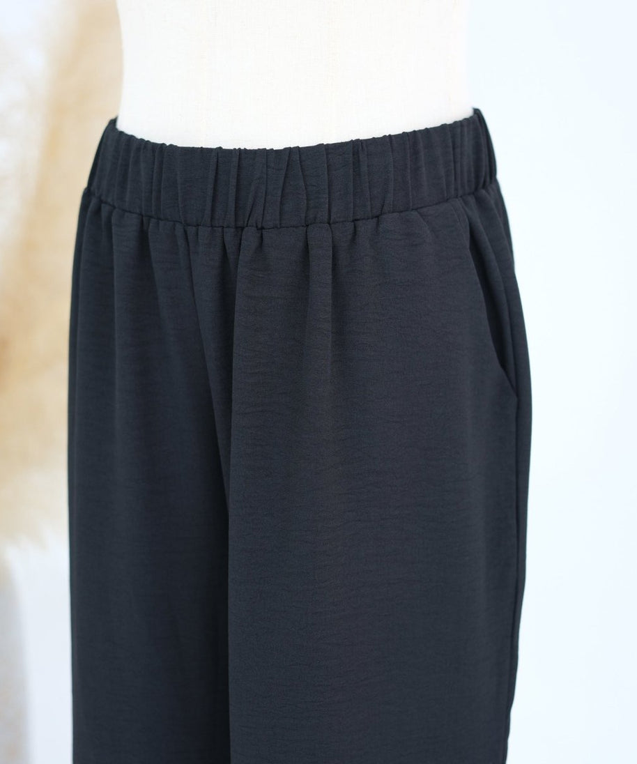 Textured Longline Top & Wide-Leg Trouser Set(MS455)