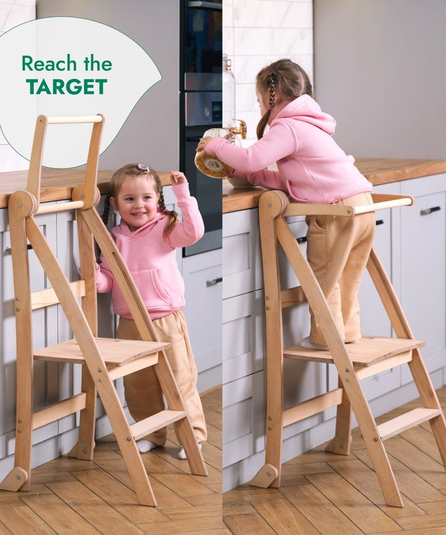 Toddler Tower: Step stool for Kids - Graphite