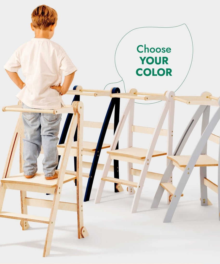 Toddler Tower: Step stool for Kids - Graphite