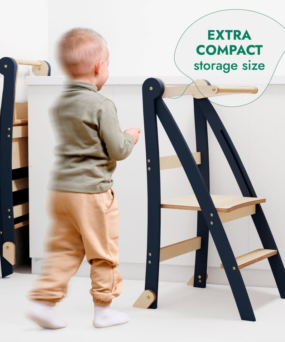 Toddler Tower: Step stool for Kids - Graphite