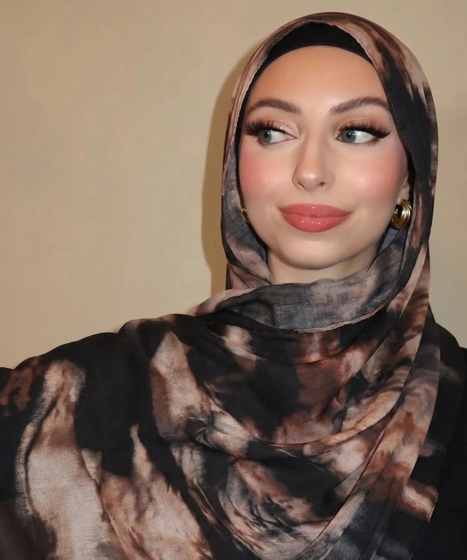Watercolour Wash Hijab Scarf(MH240)