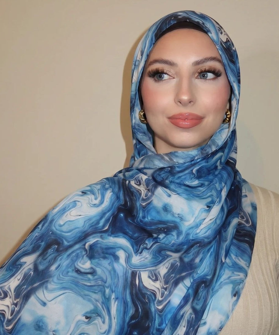 Watercolour Wash Hijab Scarf(MH240)