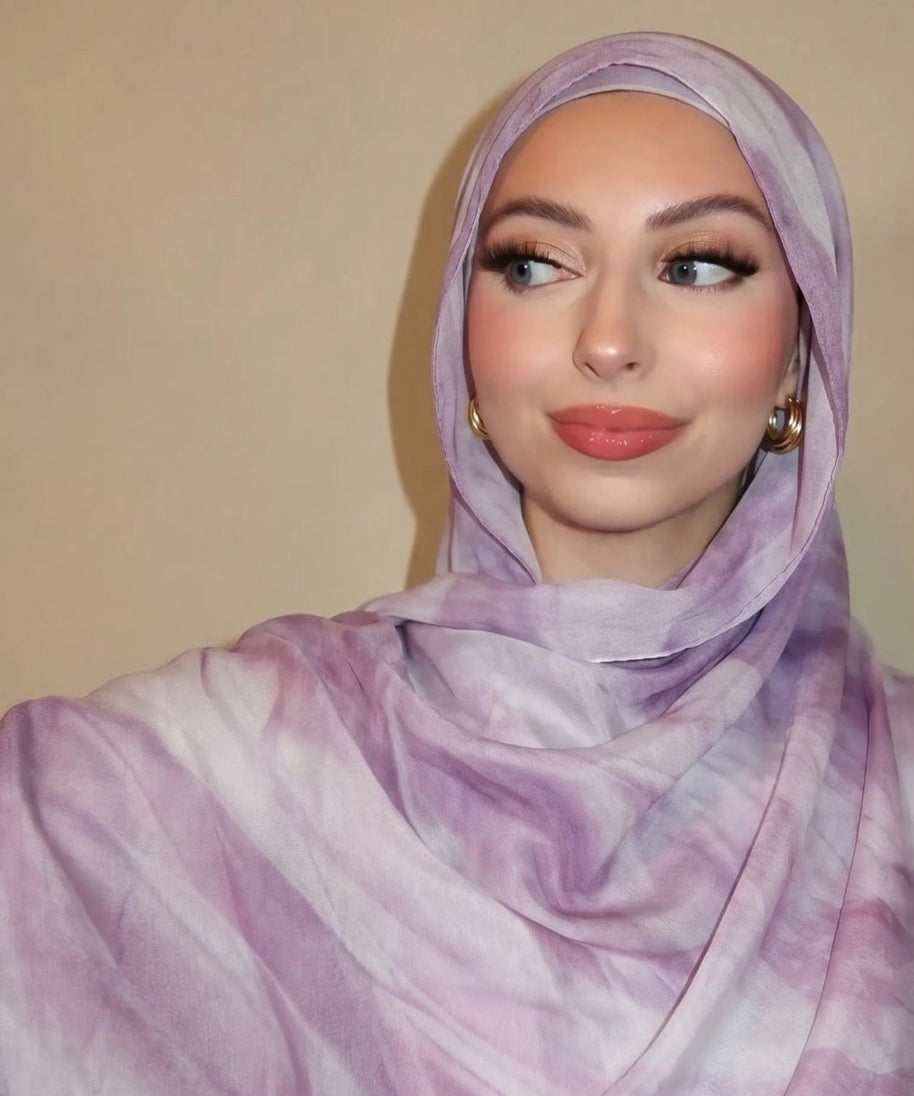 Watercolour Wash Hijab Scarf(MH240)