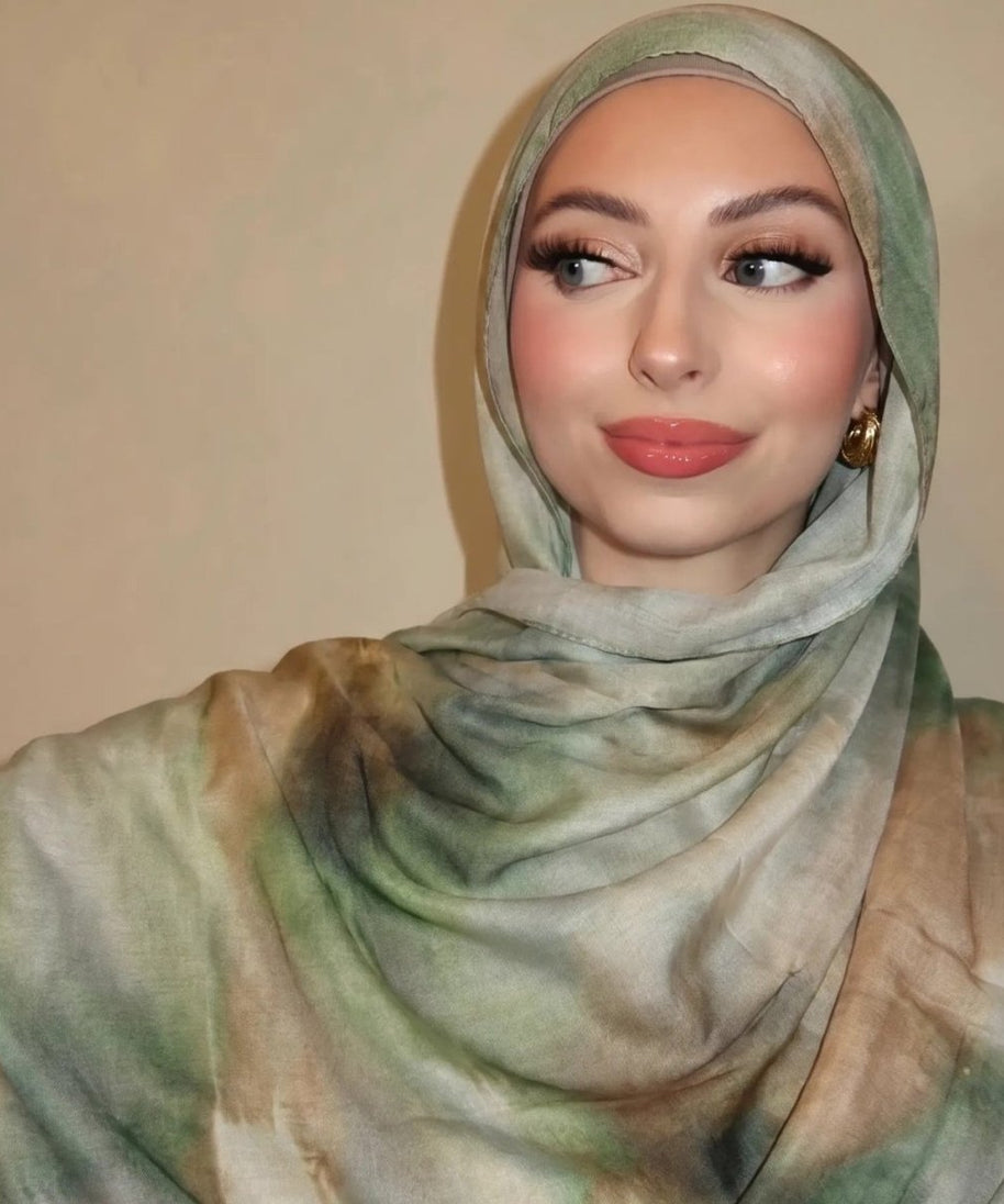 Watercolour Wash Hijab Scarf(MH240)